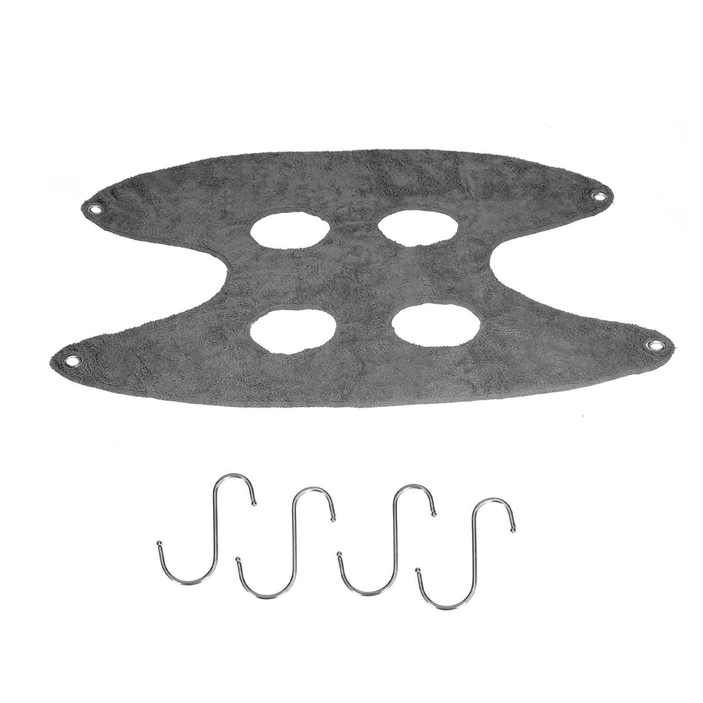 Pet Grooming Sling Dog Grooming Sling Hammock Helper for Bathing Washing Nail ClippingM Grey