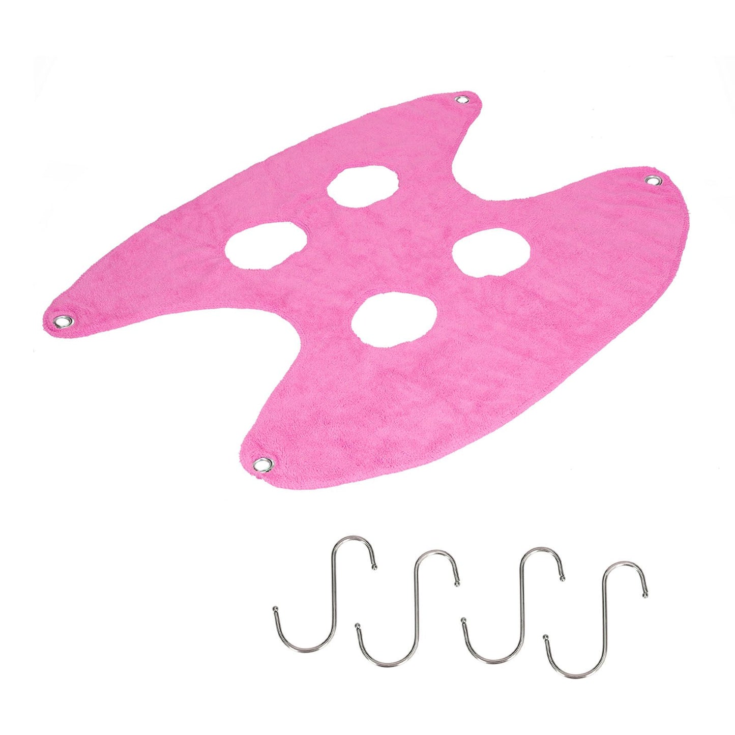 Pet Grooming Sling Dog Grooming Sling Hammock Helper for Bathing Washing Nail ClippingL Rose Red