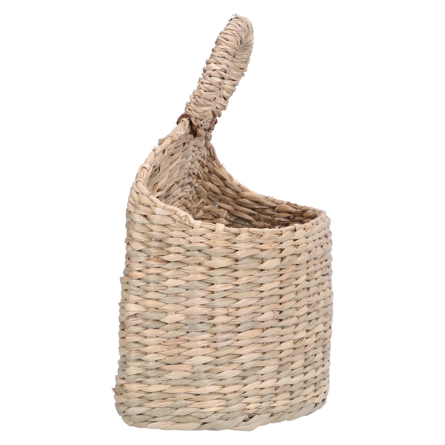 Hanging Basket Seagrass Woven Wall Hanging Storage Basket Organizer for Home Garden Decoration