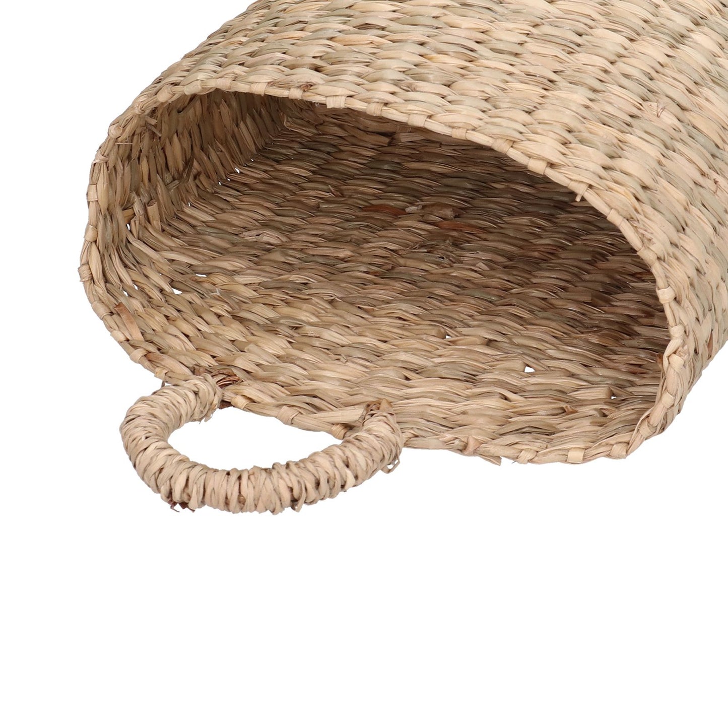 Hanging Basket Seagrass Woven Wall Hanging Storage Basket Organizer for Home Garden Decoration