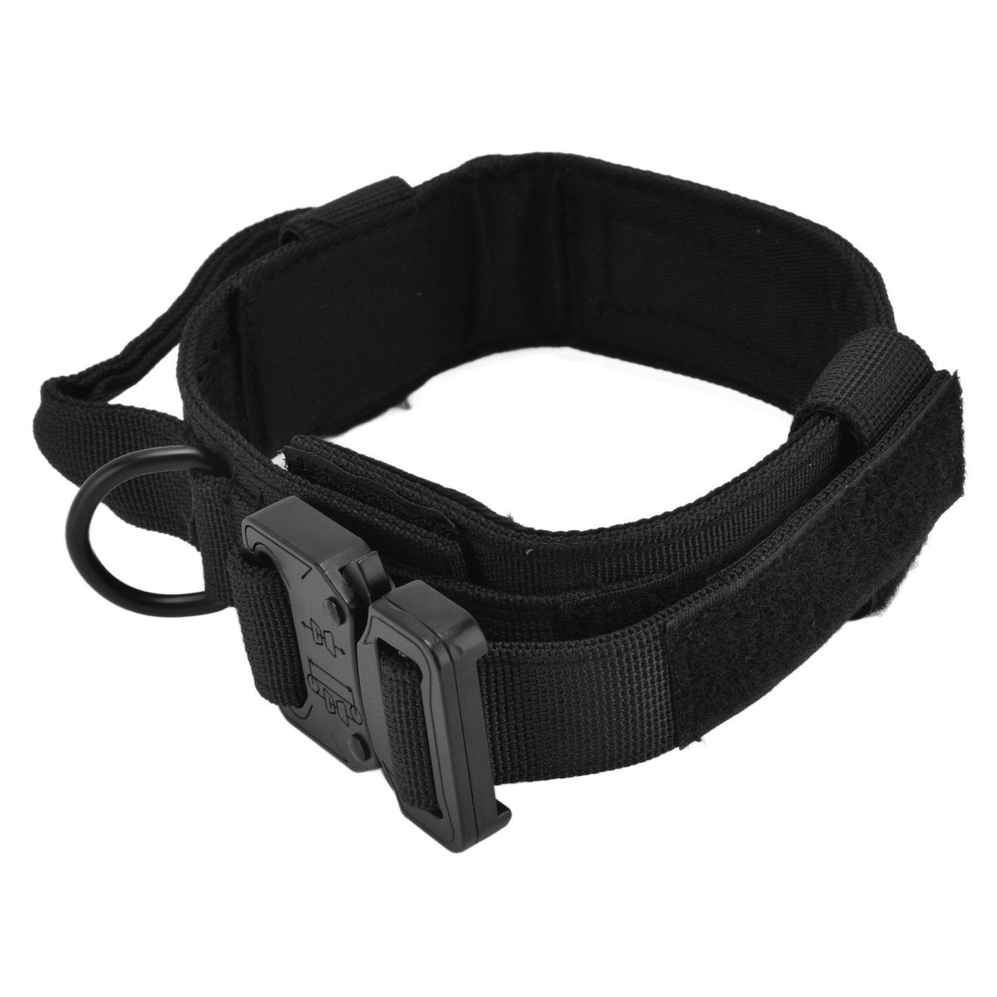 Traction Dog Collar with Buckle Nylon Iron Training Hunting Collar Pet Accessory for OutdoorBlack XL