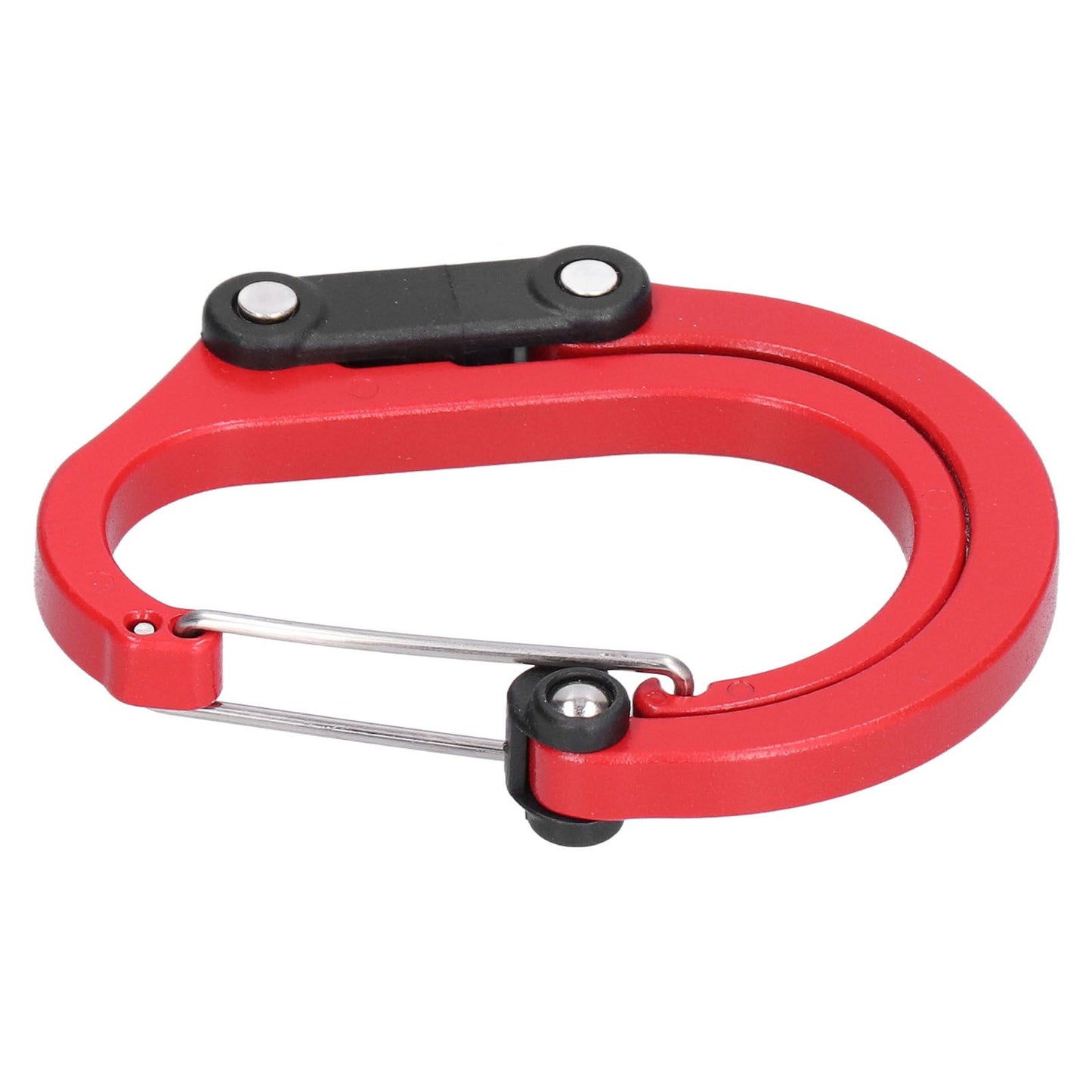 Climbing Carabiner D Type Carabiner Hook Aluminium Alloy Hanging Carabiner Clip for OutdoorRed