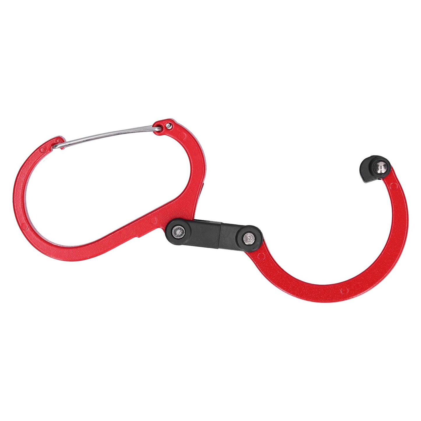 Climbing Carabiner D Type Carabiner Hook Aluminium Alloy Hanging Carabiner Clip for OutdoorRed