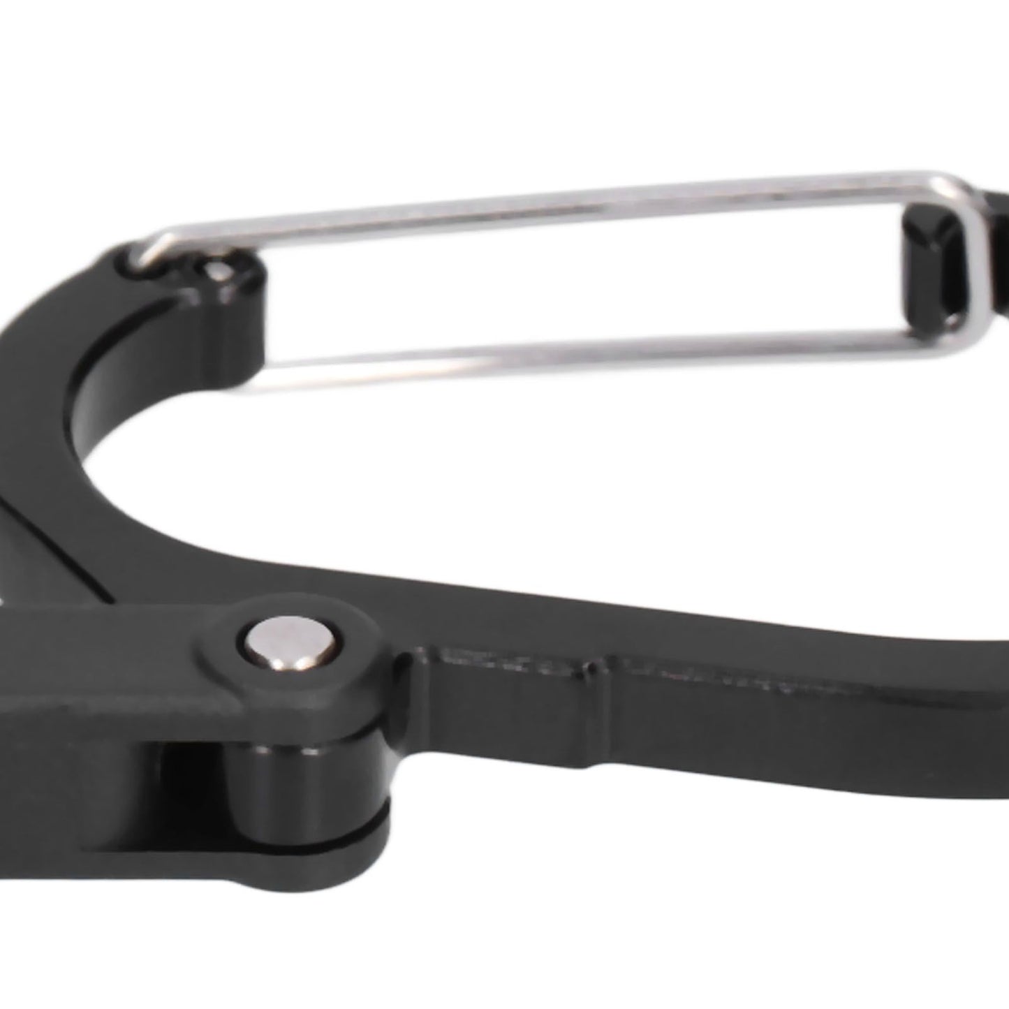 Climbing Carabiner D Type Carabiner Hook Aluminium Alloy Hanging Carabiner Clip for OutdoorBlack