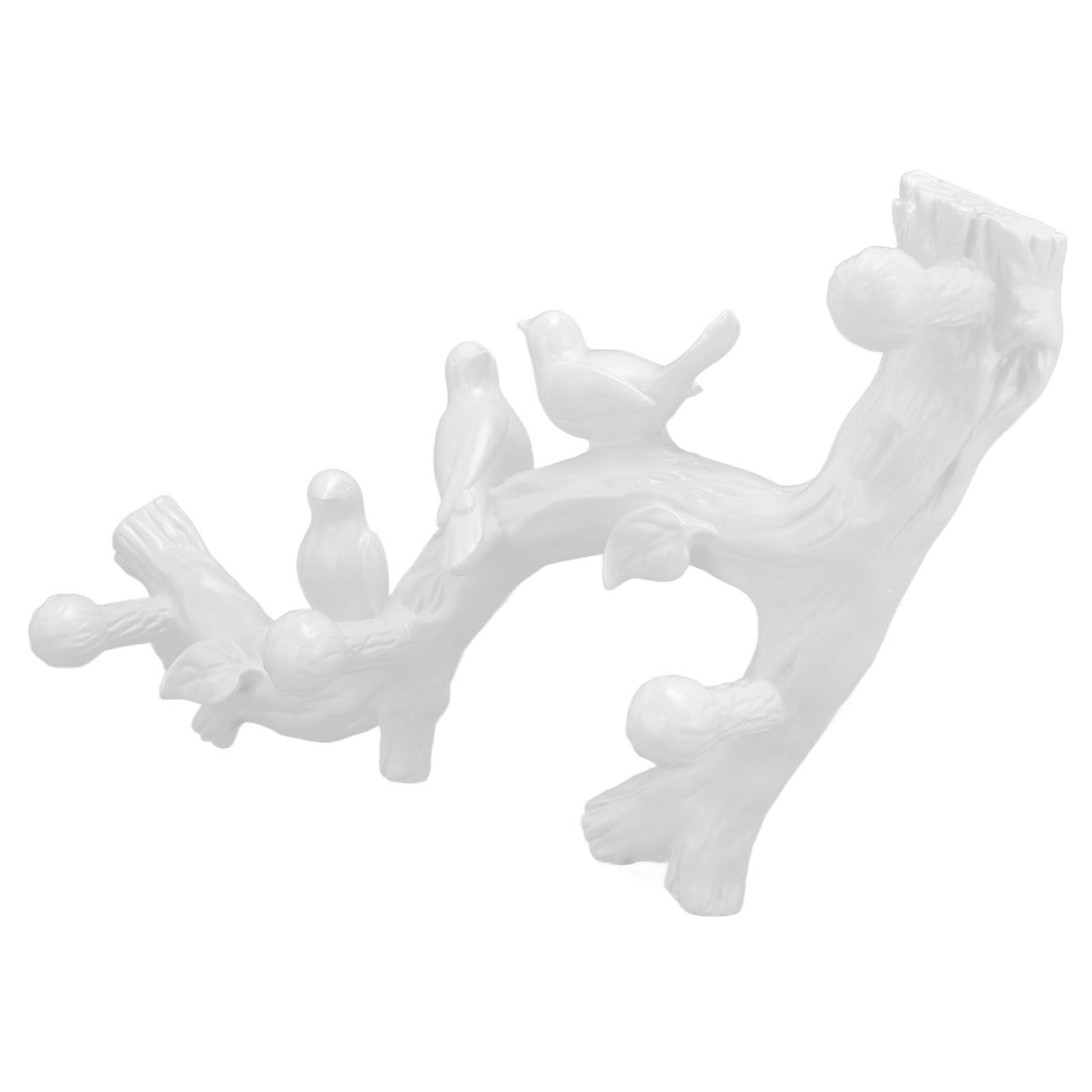 Resin Bird Hooks Wall Mounted Coat Key Hanger Creative 3D Home Decoration AccessoriesS(29.5cm)