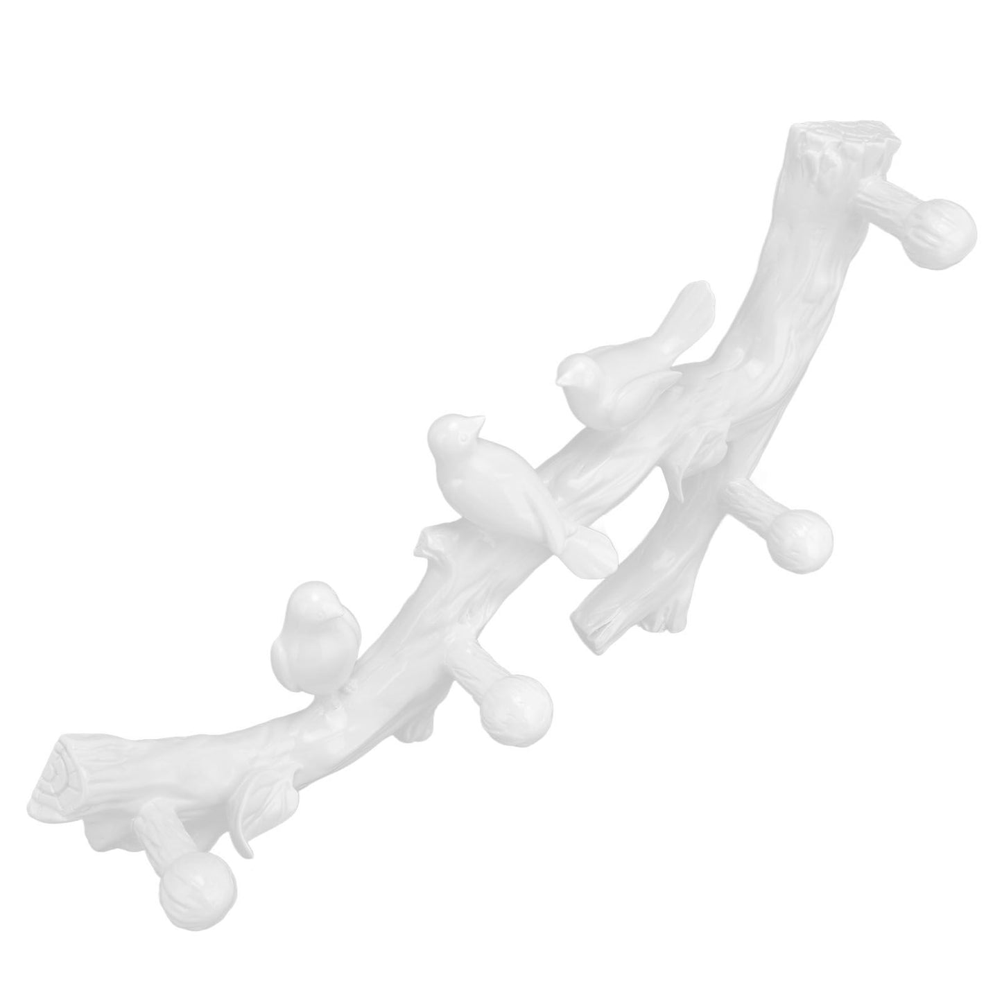 Resin Bird Hooks Wall Mounted Coat Key Hanger Creative 3D Home Decoration AccessoriesS(29.5cm)