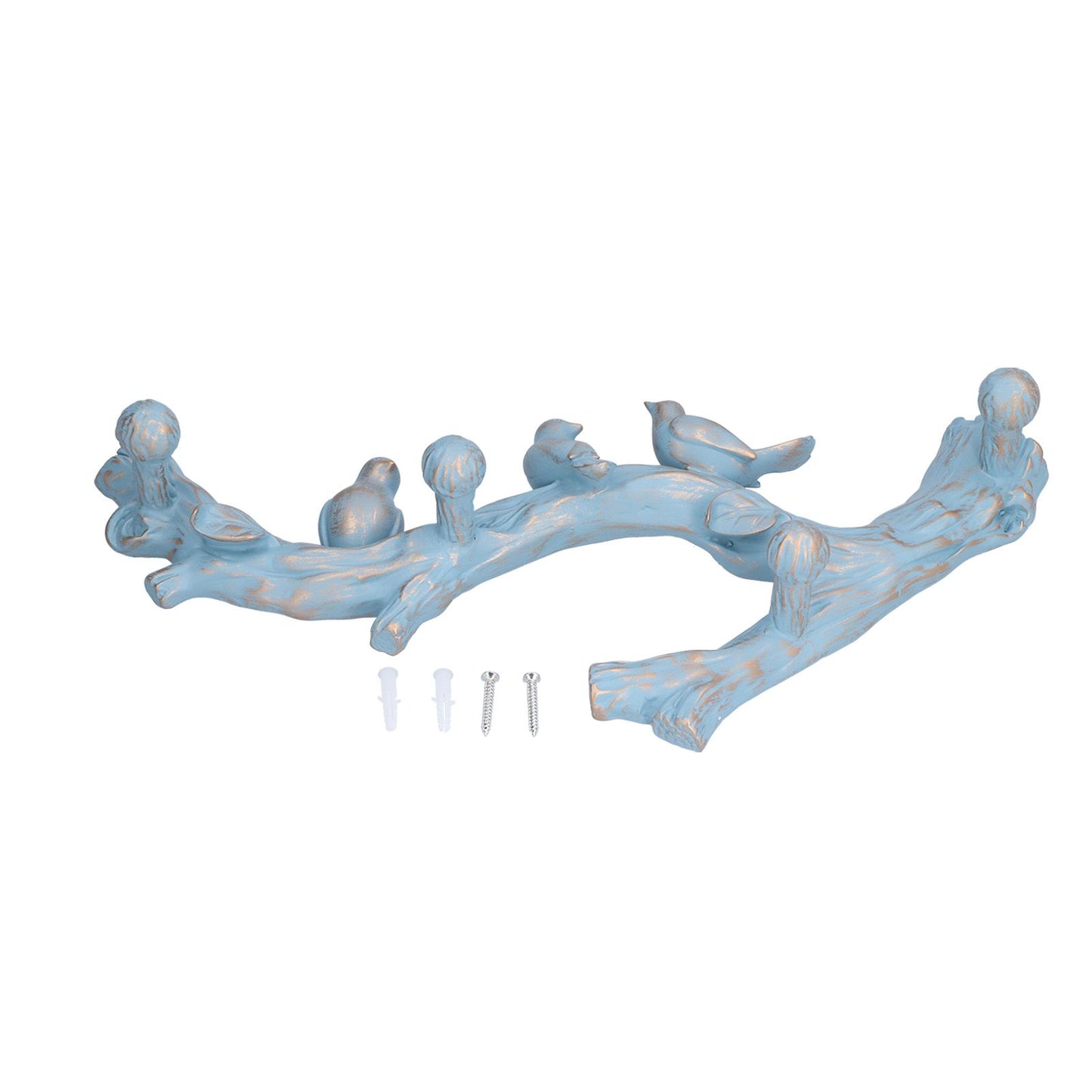 Wall Decoration Hooks Punch Free Innovative Art Waterproof Resin Bird Decoration Hook for Bedroom Living Room38cm