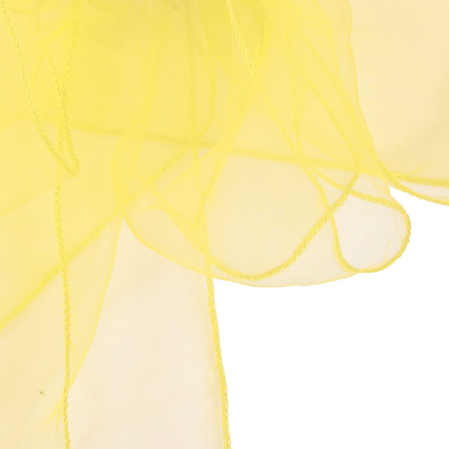 10Pcs Organza Banquet Chair Sash Exquisite Chair Bows Sashes for Wedding Party DecorationBright Yellow
