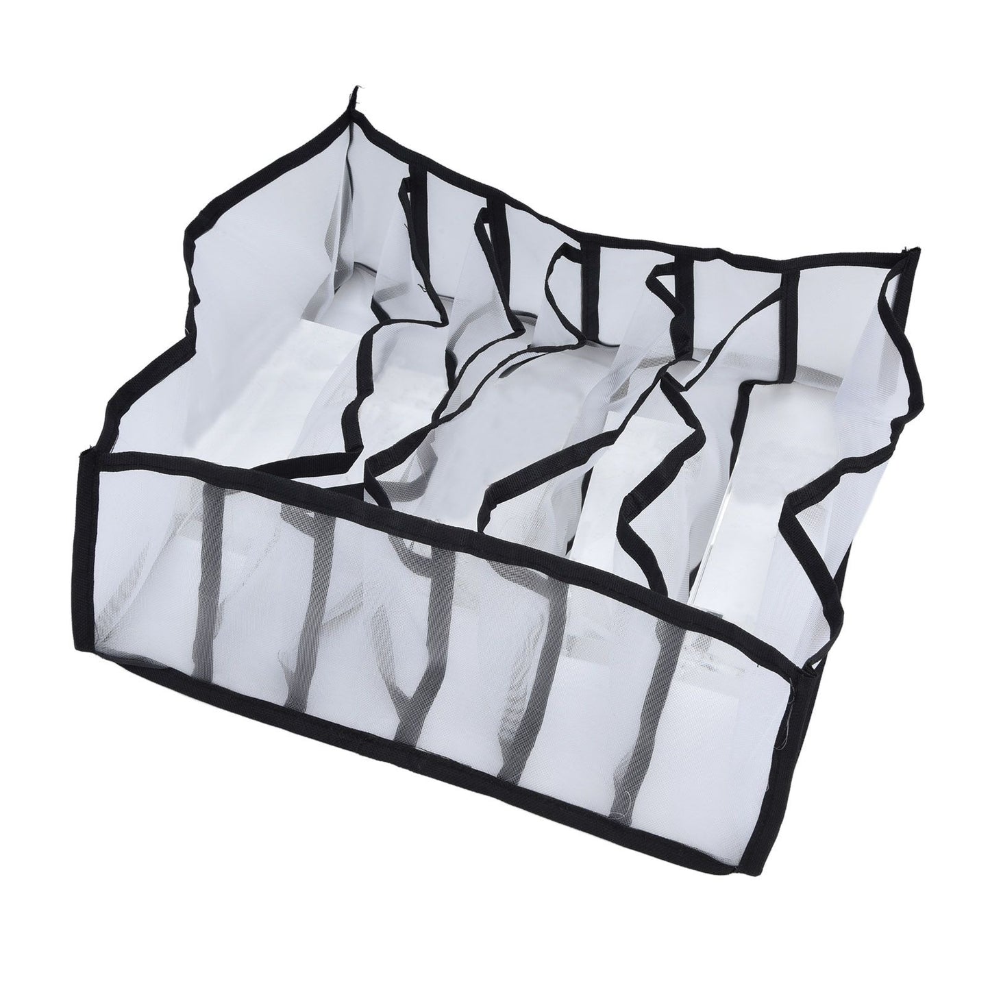 Mesh Bras Storage Box Multi Purpose Foldable Drawer Divider for Underwear Panties Socks6 Cells