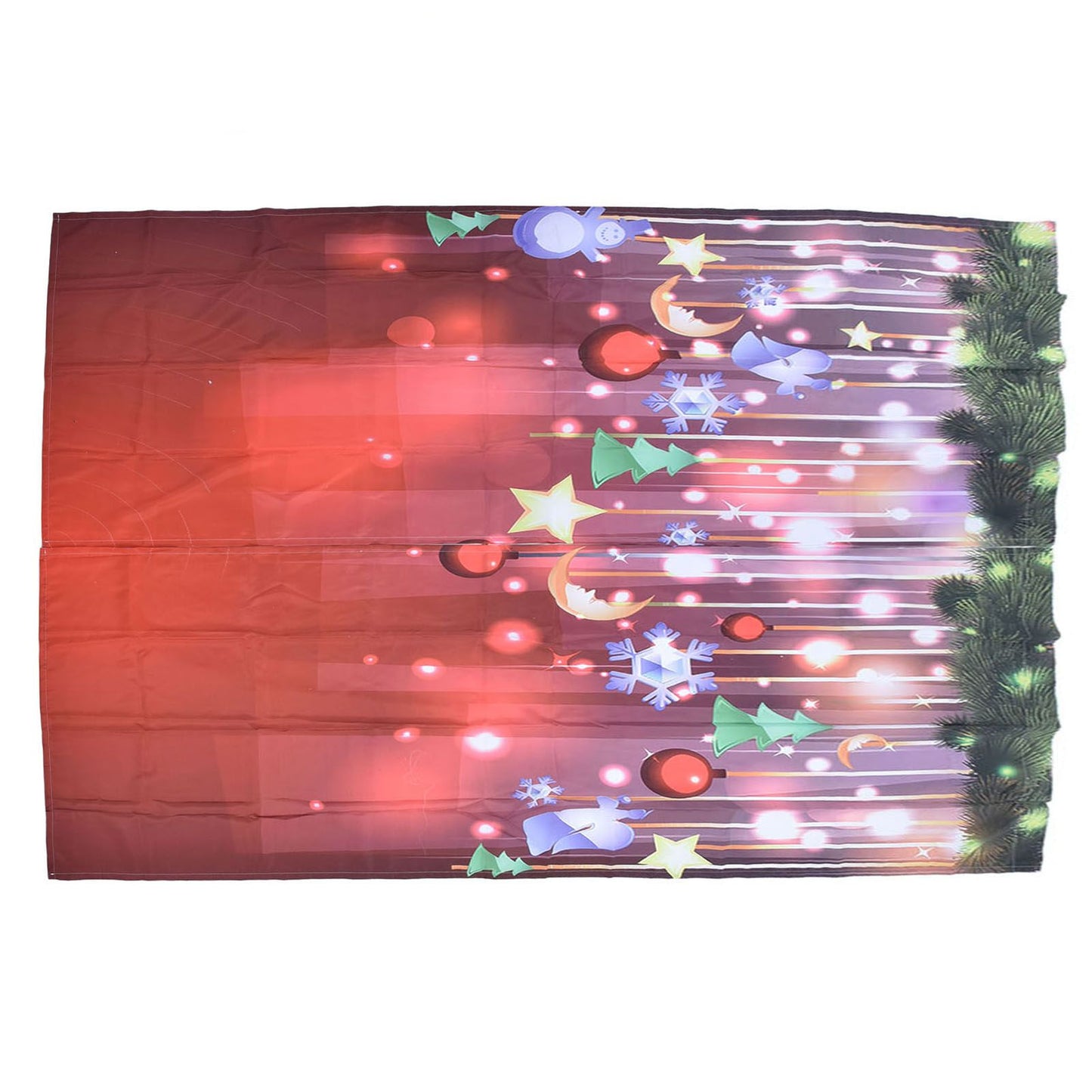 Christmas Curtains Personality Creativity 3D Digital Printing Blackout Waterproof Curtains150x166cm / 59.1x65.4in