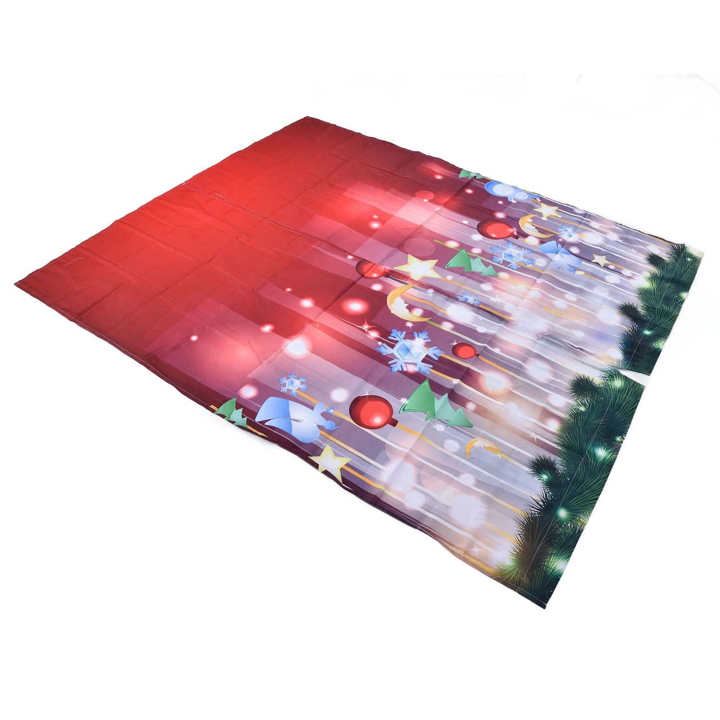 3D Digital Printing Christmas Curtain Individuality Creativity Blackout Curtain for Christmas Decoration170x 200cm