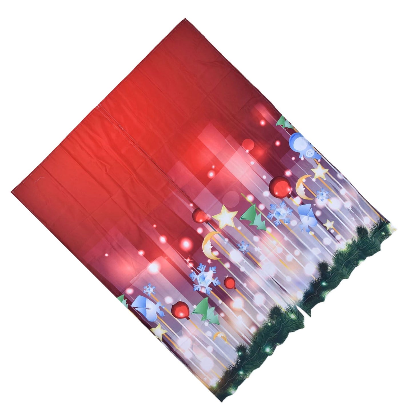 3D Digital Printing Christmas Curtain Individuality Creativity Blackout Curtain for Christmas Decoration170x 200cm