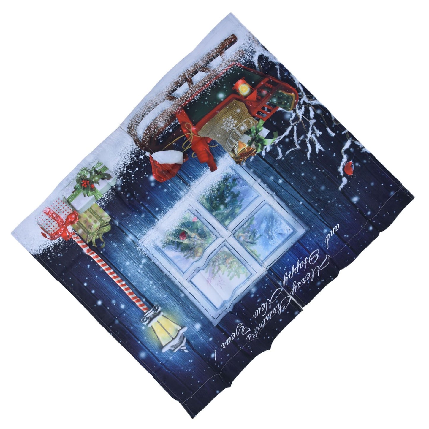 Christmas Style Curtain Personalized 3D Digital Printing Blackout Curtains Waterproof Cloth Shower Curtains150x166cm