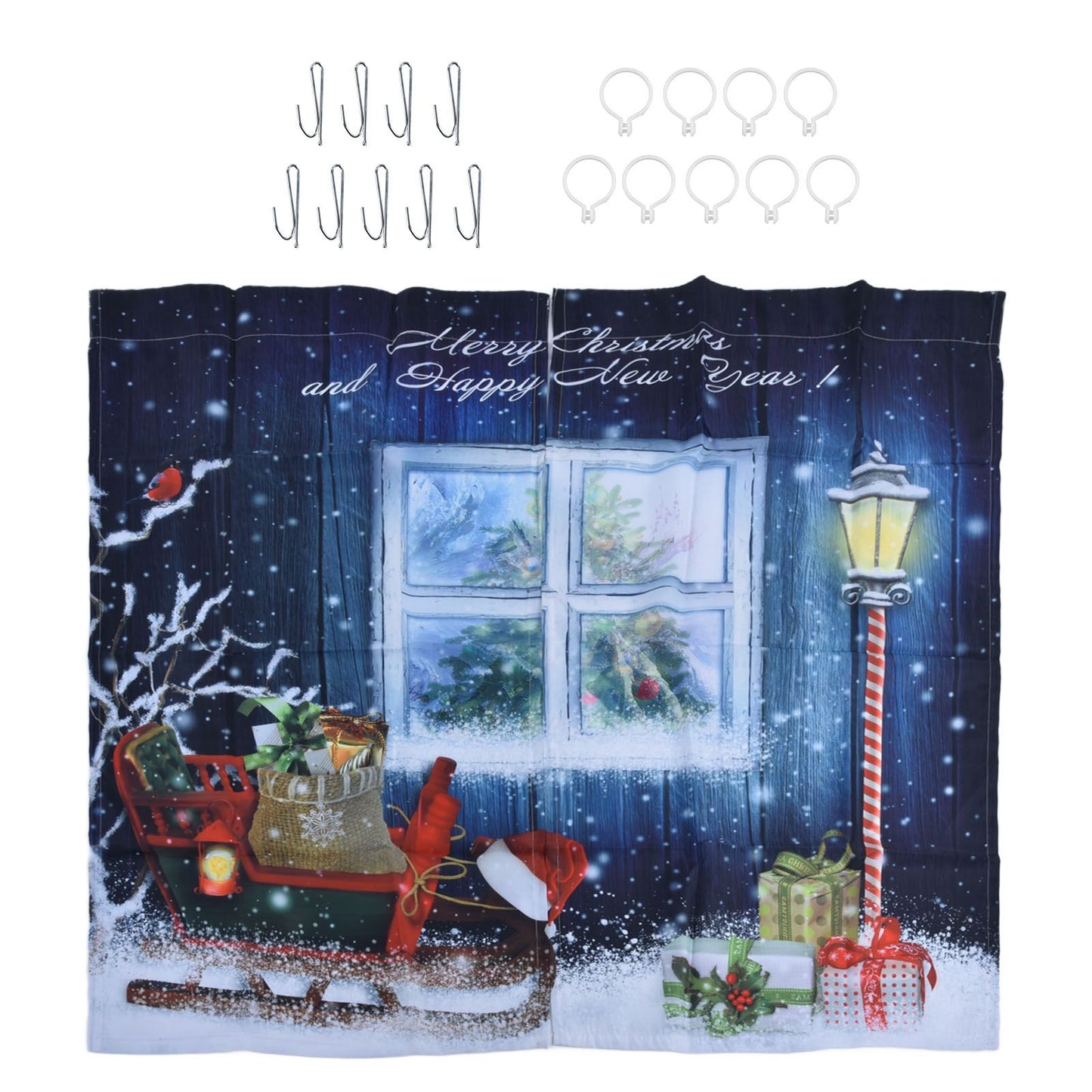 Christmas Style Curtain Personalized 3D Digital Printing Blackout Curtains Waterproof Cloth Shower Curtains170x200cm