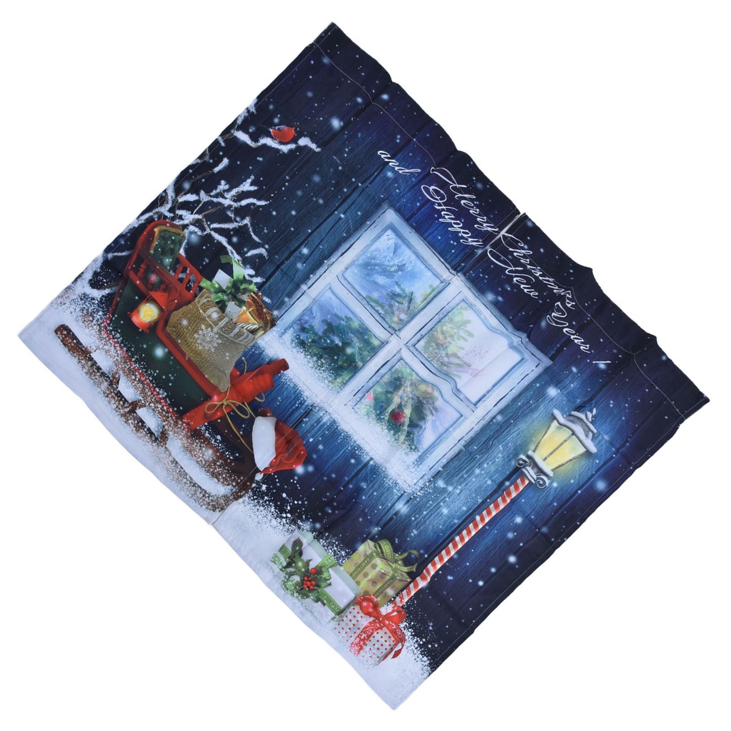 Christmas Style Curtain Personalized 3D Digital Printing Blackout Curtains Waterproof Cloth Shower Curtains170x200cm