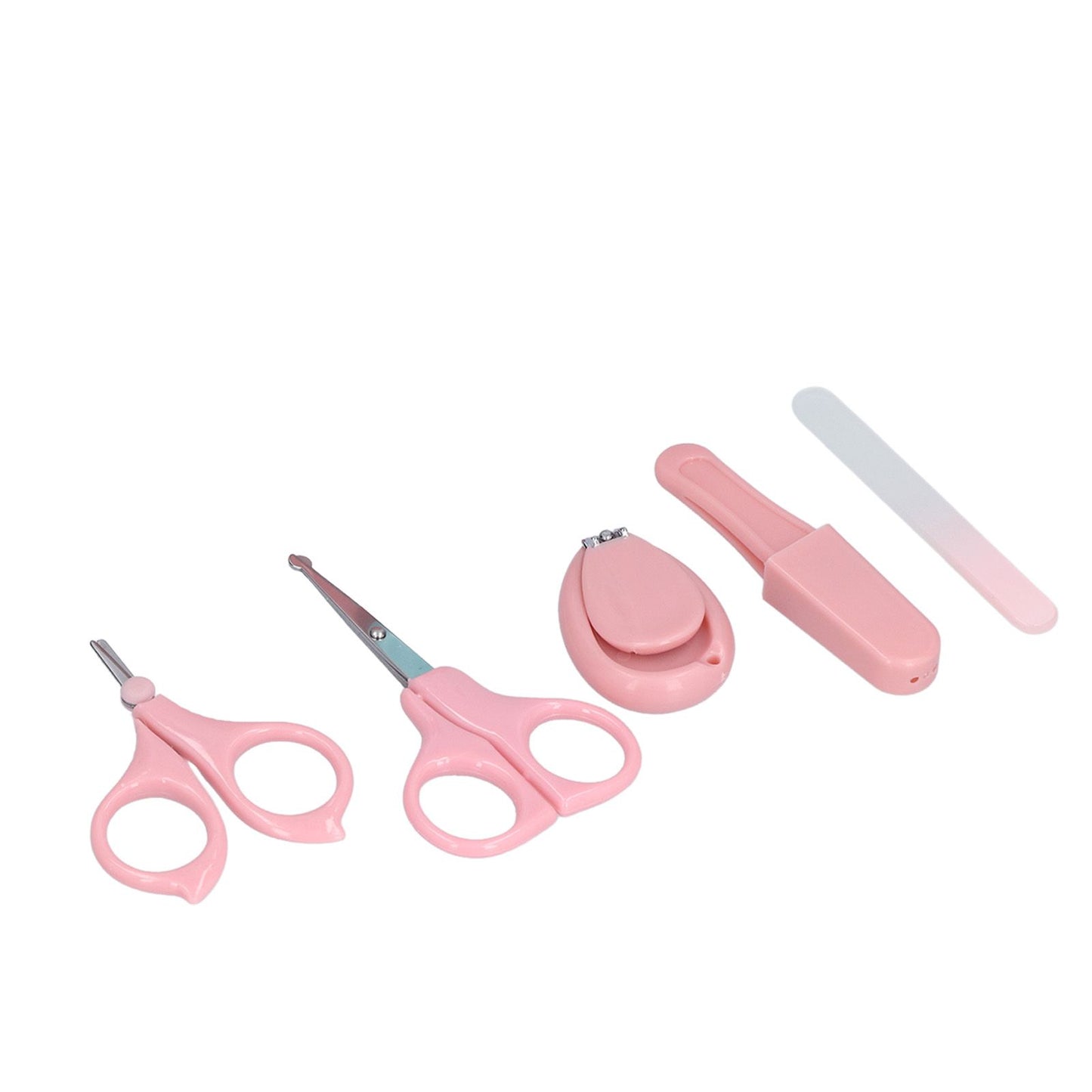 Baby Nail Kit 4 in 1 Cute Bunny Nail Care Set with Cute Case Nail Clippers Scissor Nail File Tweezers for Newborn