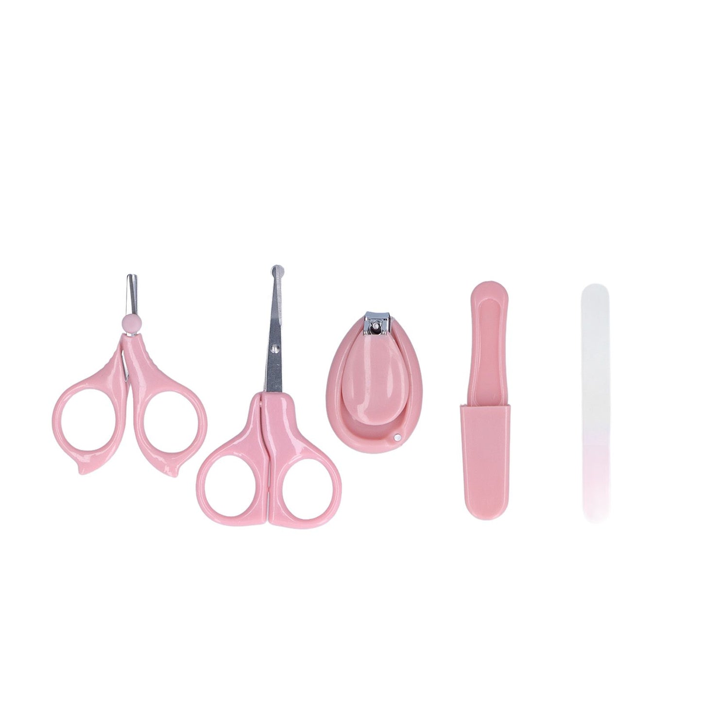 Baby Nail Kit 4 in 1 Cute Bunny Nail Care Set with Cute Case Nail Clippers Scissor Nail File Tweezers for Newborn