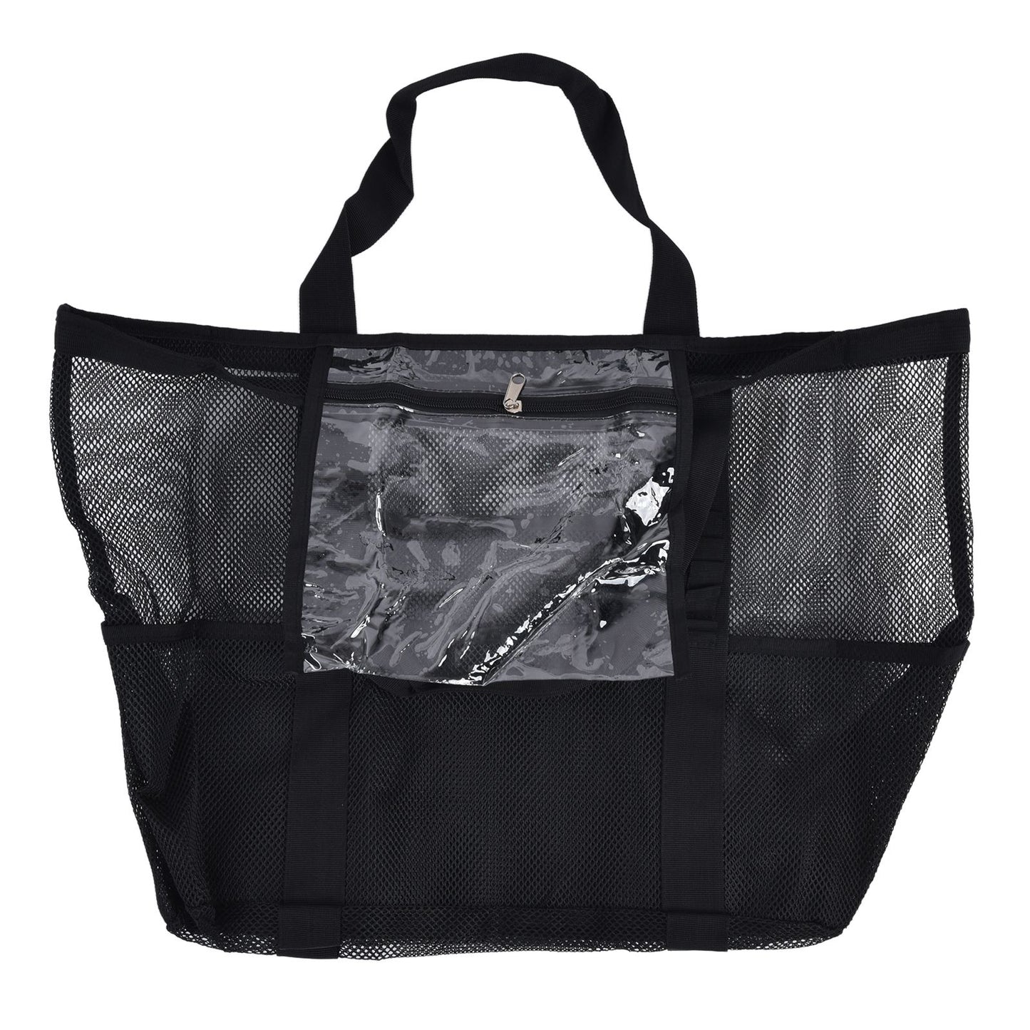 Beach Bags Mesh Oxford Cloth Oversized Storage Tote Bags for Beach Picnic Barbecue Camping