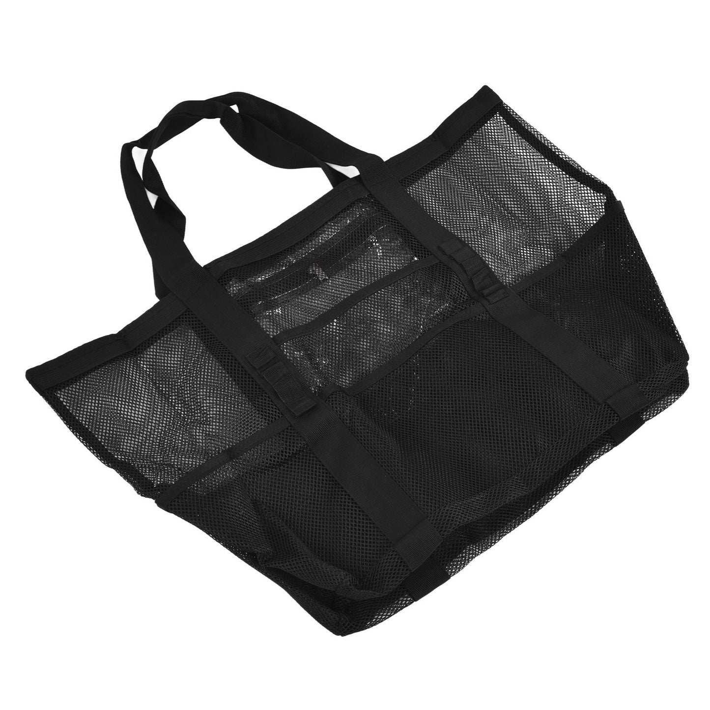 Beach Bags Mesh Oxford Cloth Oversized Storage Tote Bags for Beach Picnic Barbecue Camping
