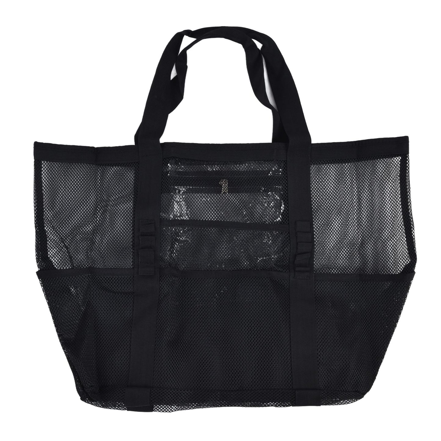 Beach Bags Mesh Oxford Cloth Oversized Storage Tote Bags for Beach Picnic Barbecue Camping