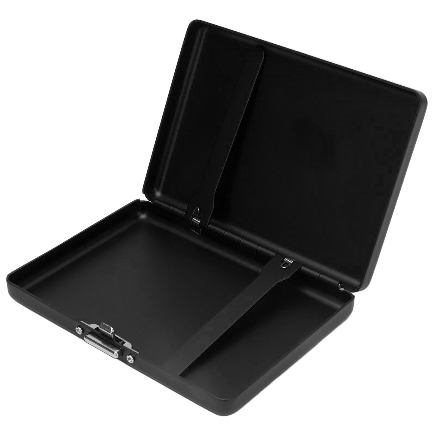 Cigarette Case Aluminium Alloy High Durability Fashion Glossy Exquisite Texture Cigarette Holder for Travel OutdoorBlack