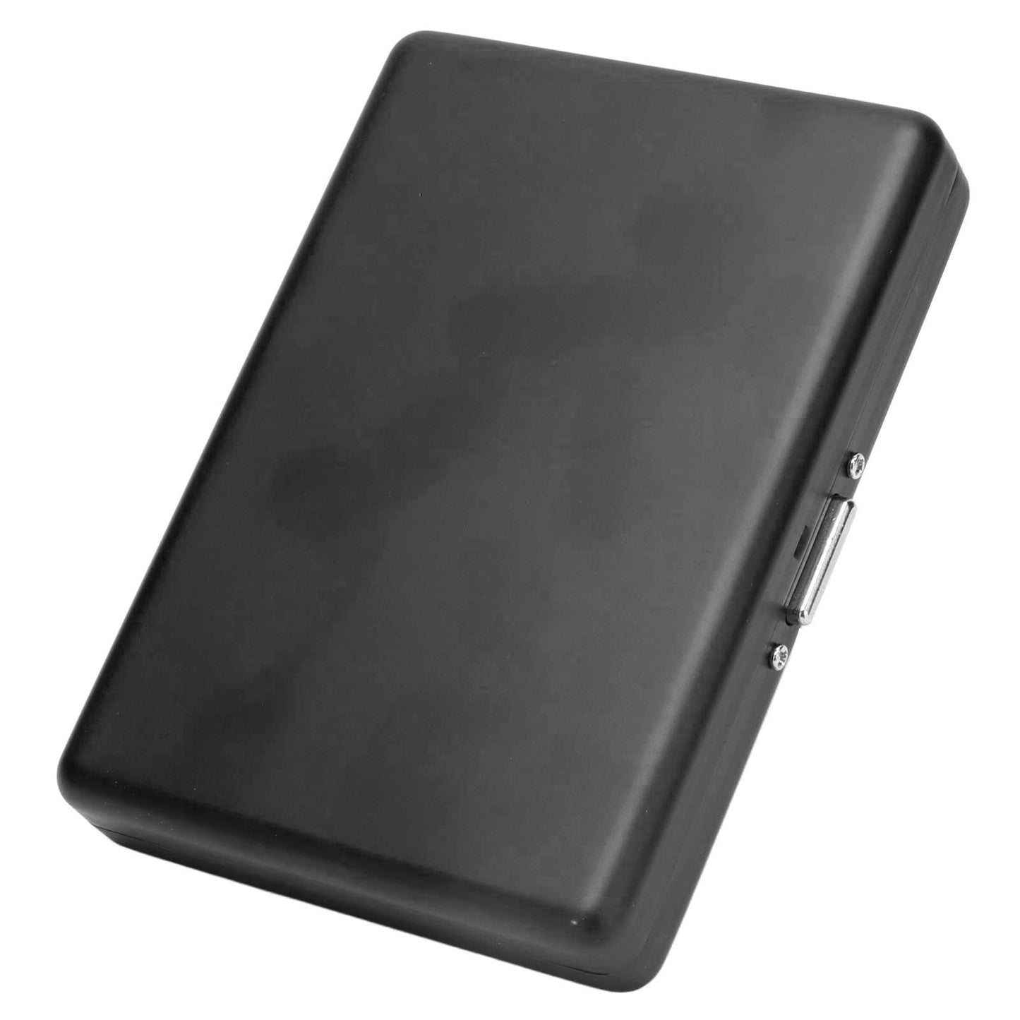 Cigarette Case Aluminium Alloy High Durability Fashion Glossy Exquisite Texture Cigarette Holder for Travel OutdoorBlack