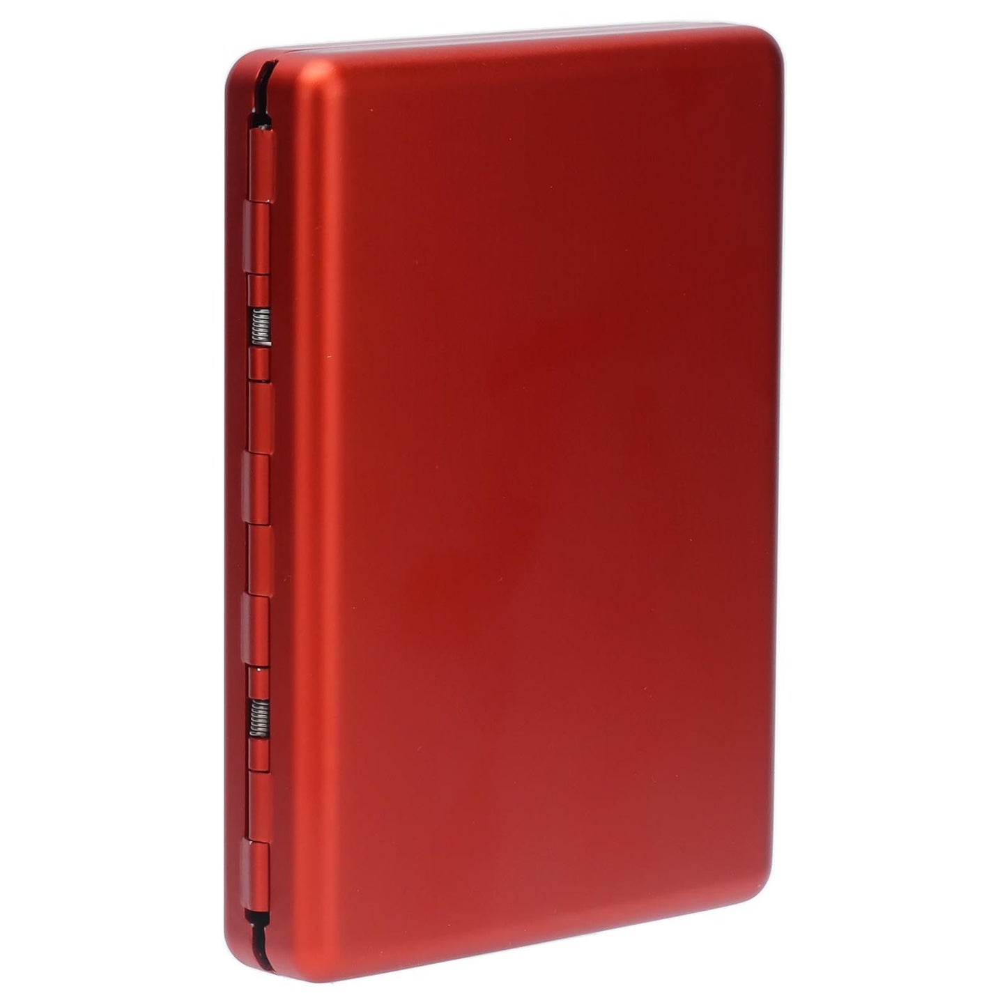 Cigarette Case Aluminium Alloy High Durability Fashion Glossy Exquisite Texture Cigarette Holder for Travel OutdoorRed