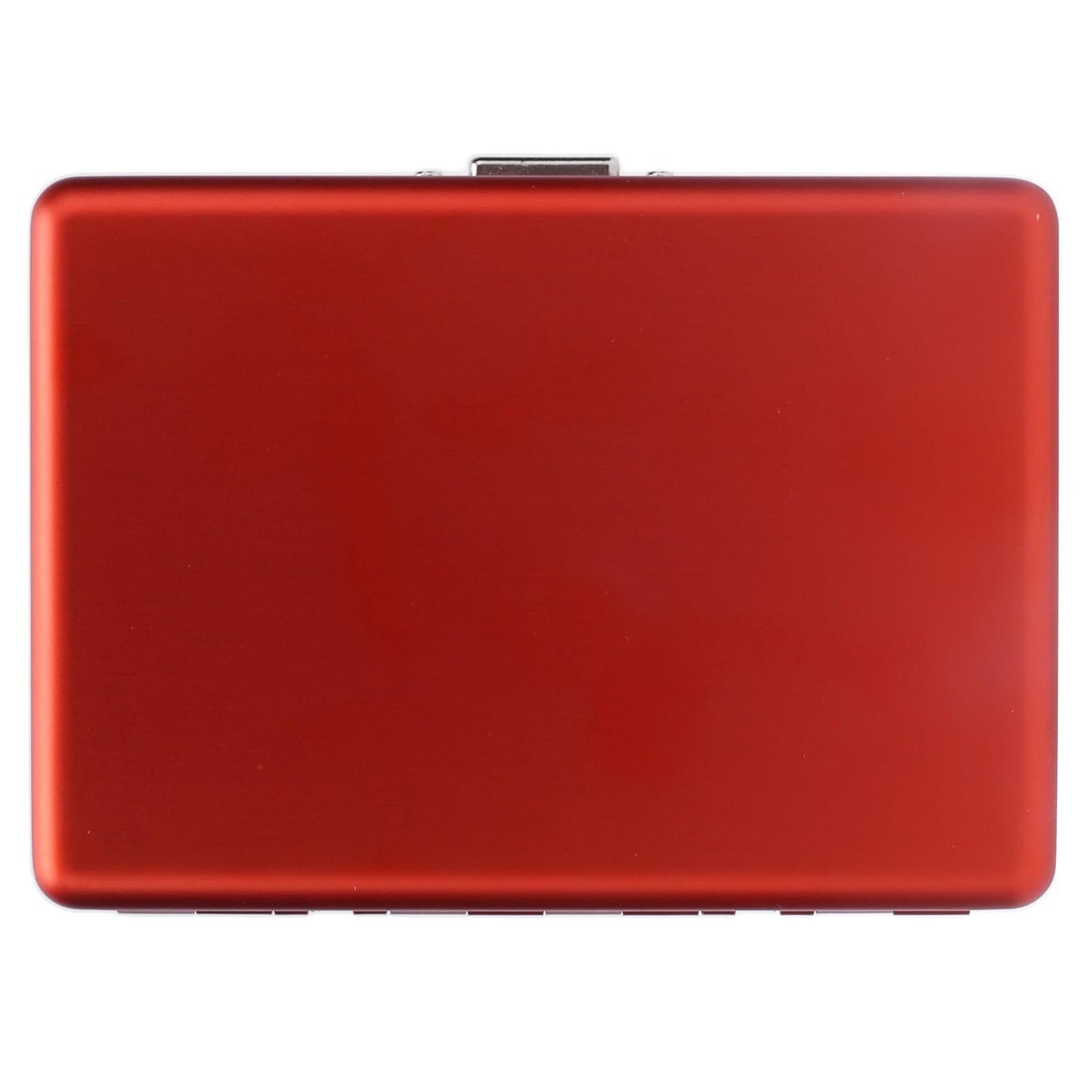 Cigarette Case Aluminium Alloy High Durability Fashion Glossy Exquisite Texture Cigarette Holder for Travel OutdoorRed