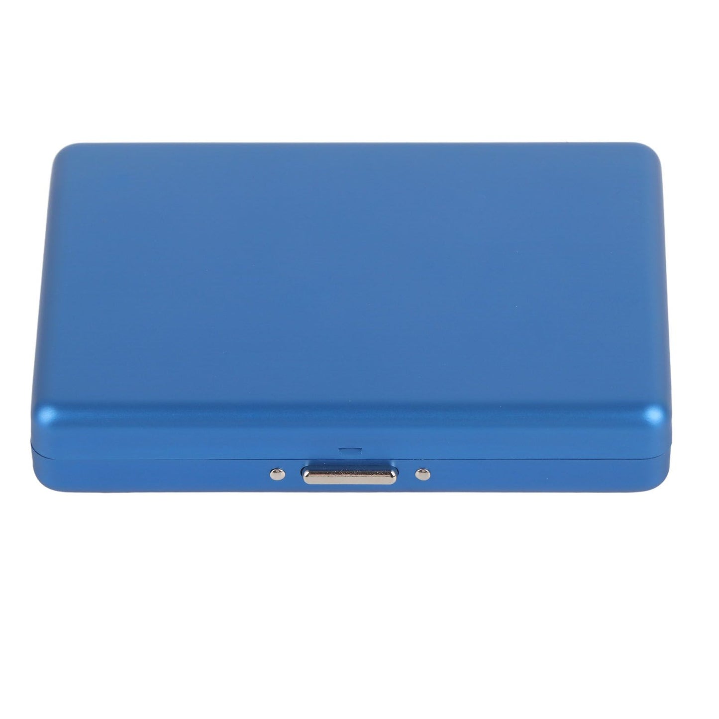 Cigarette Case Aluminium Alloy High Durability Fashion Glossy Exquisite Texture Cigarette Holder for Travel OutdoorBlue