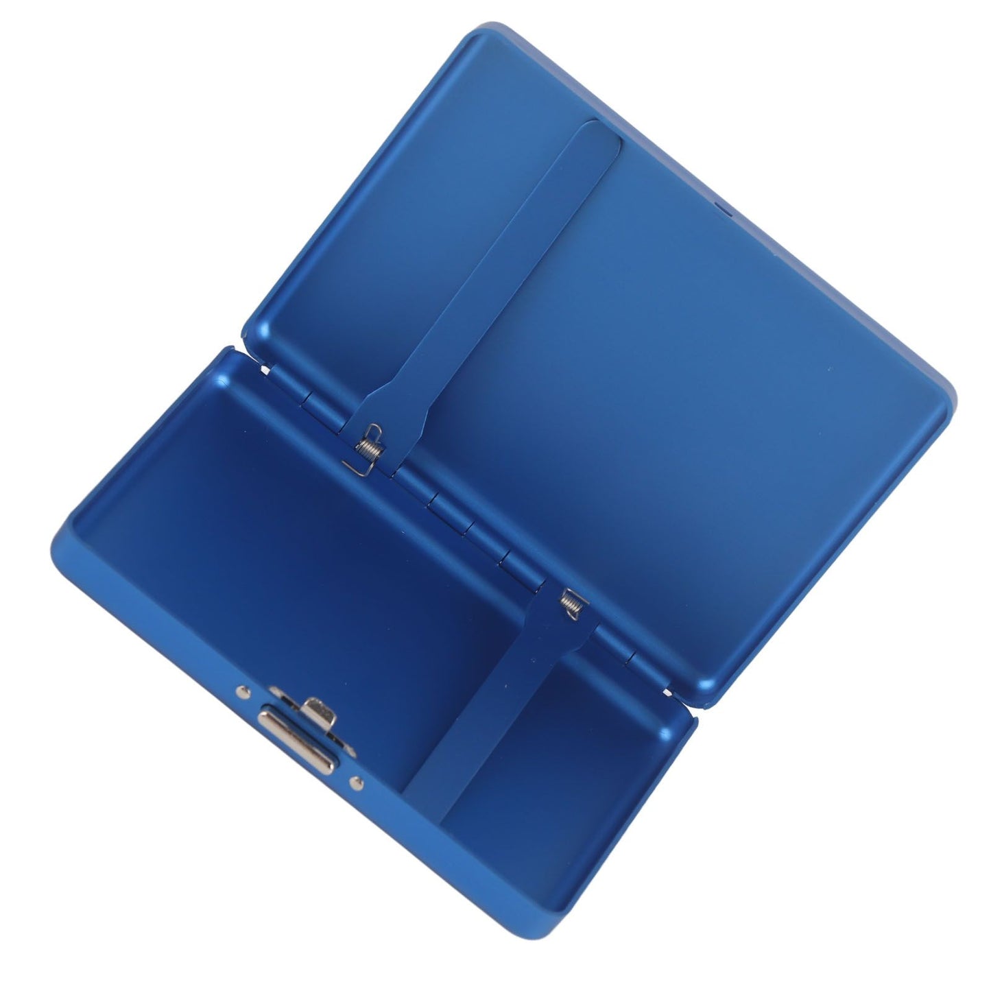Cigarette Case Aluminium Alloy High Durability Fashion Glossy Exquisite Texture Cigarette Holder for Travel OutdoorBlue