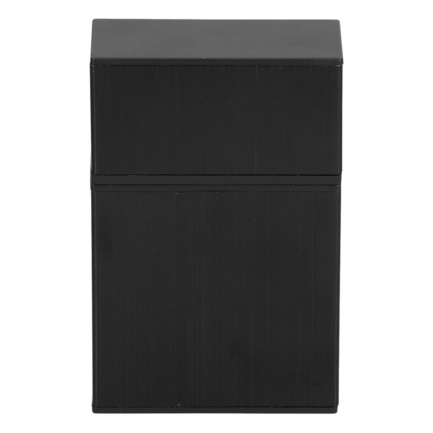 Cigarette Case Aluminium Alloy Fashionable Glossy Exquisite Texture Cigarette HolderBlack