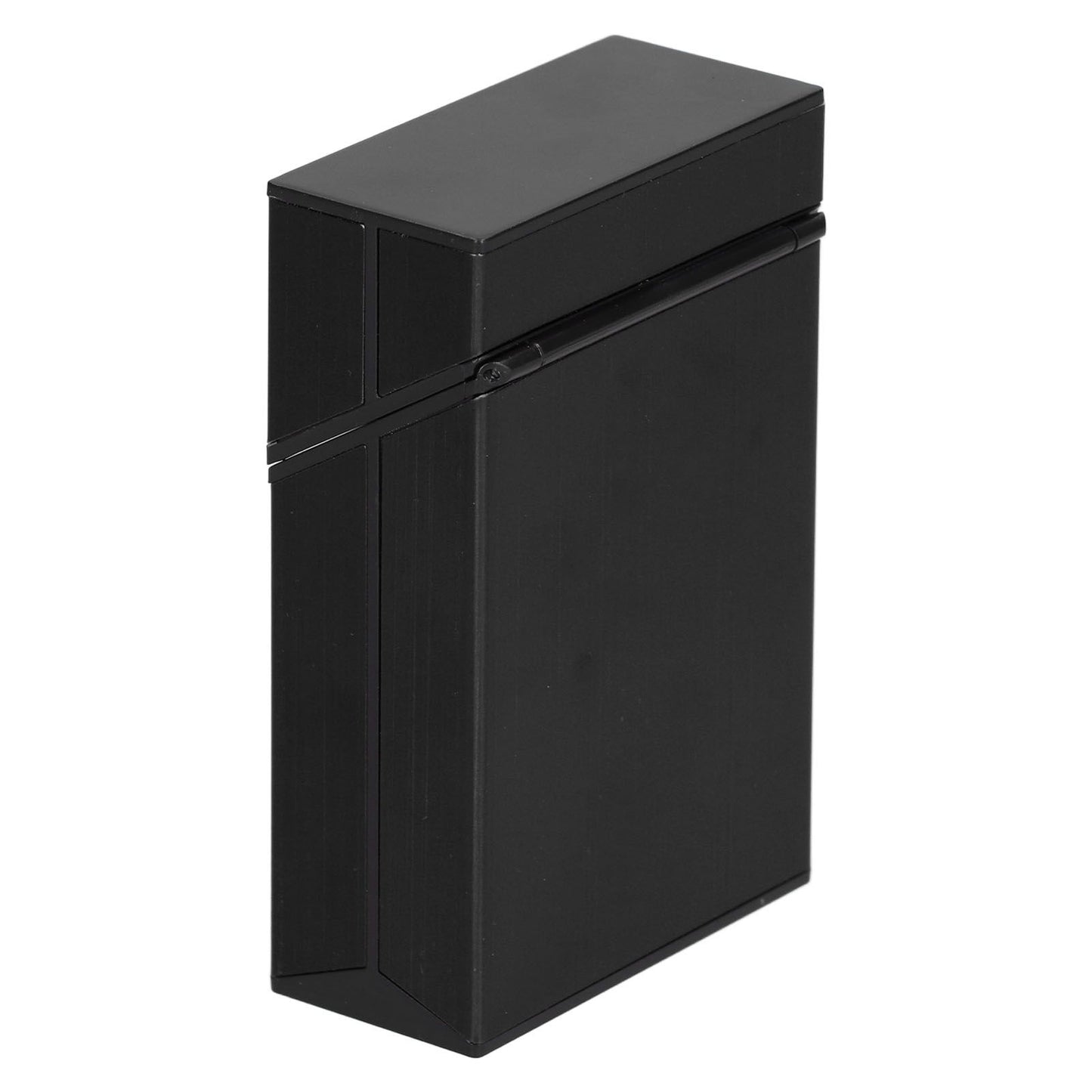 Cigarette Case Aluminium Alloy Fashionable Glossy Exquisite Texture Cigarette HolderBlack