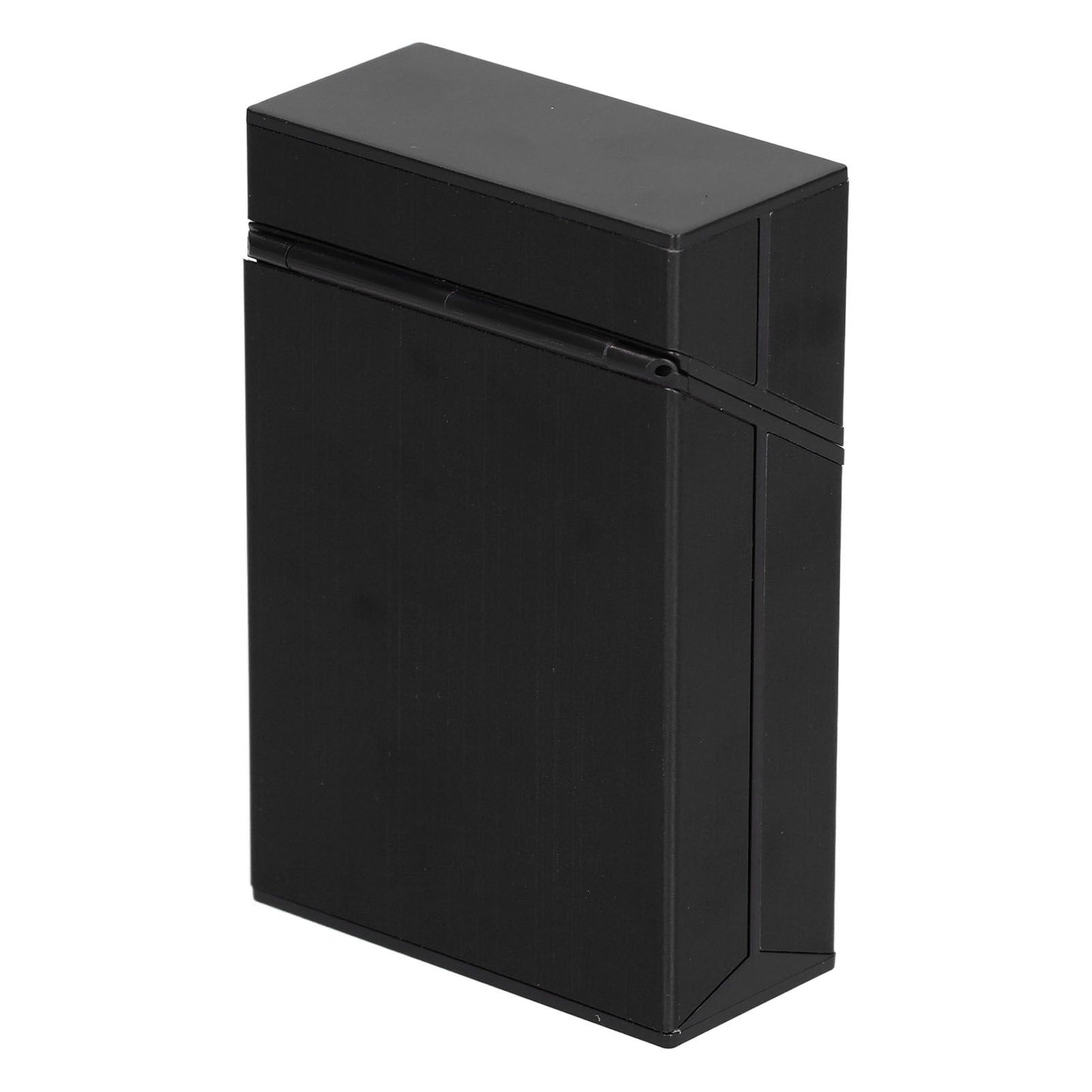 Cigarette Case Aluminium Alloy Fashionable Glossy Exquisite Texture Cigarette HolderBlack