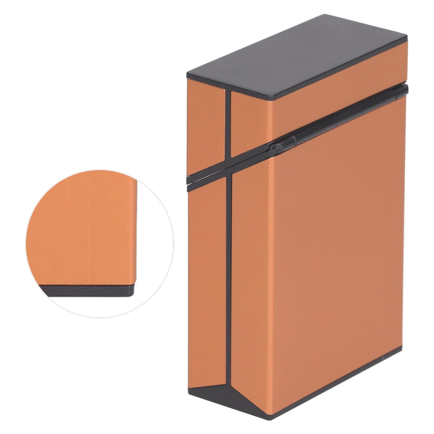 Cigarette Case Aluminium Alloy Fashionable Glossy Exquisite Texture Cigarette HolderGold