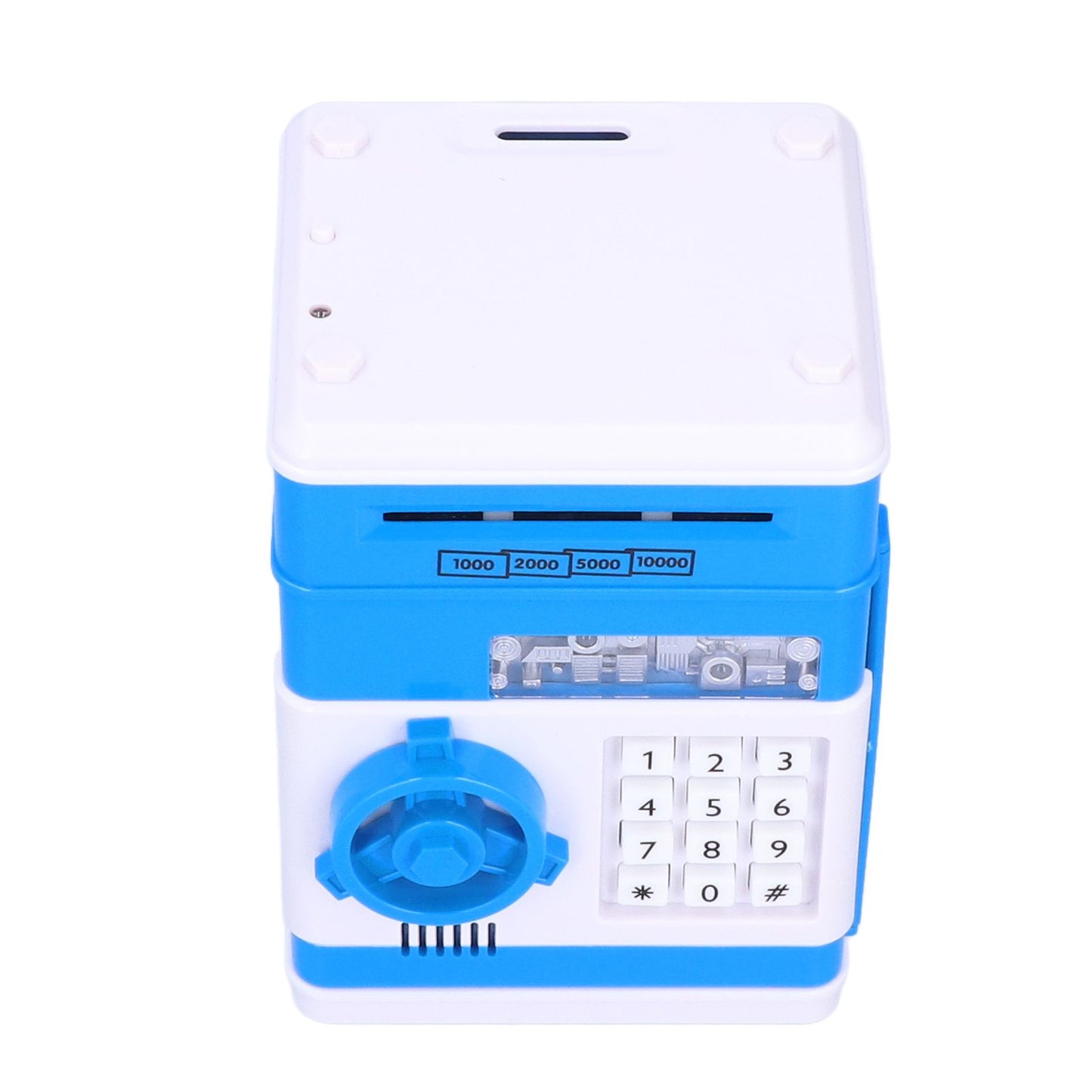 Electronic Money Saving Box ATM Password Cash Money Bank Security Lock Box for Children KidBlue
