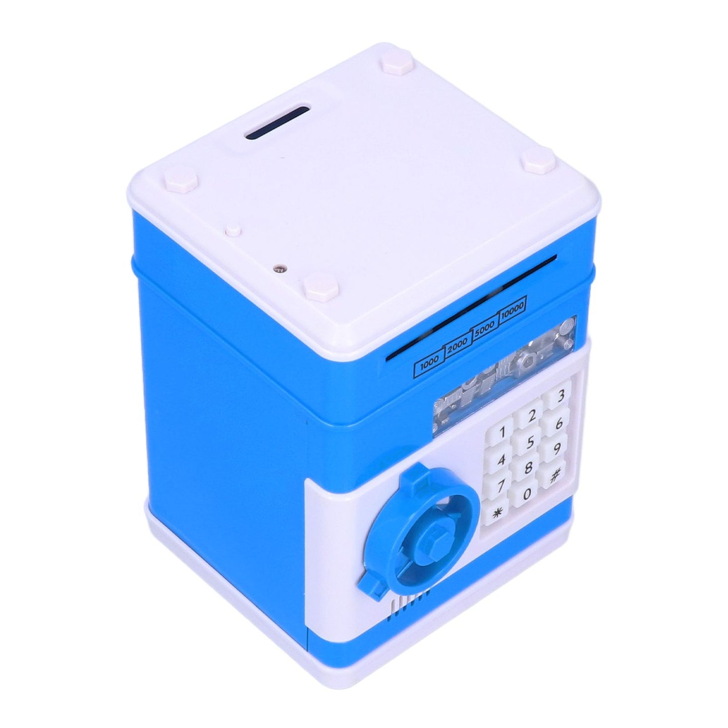 Electronic Money Saving Box ATM Password Cash Money Bank Security Lock Box for Children KidBlue