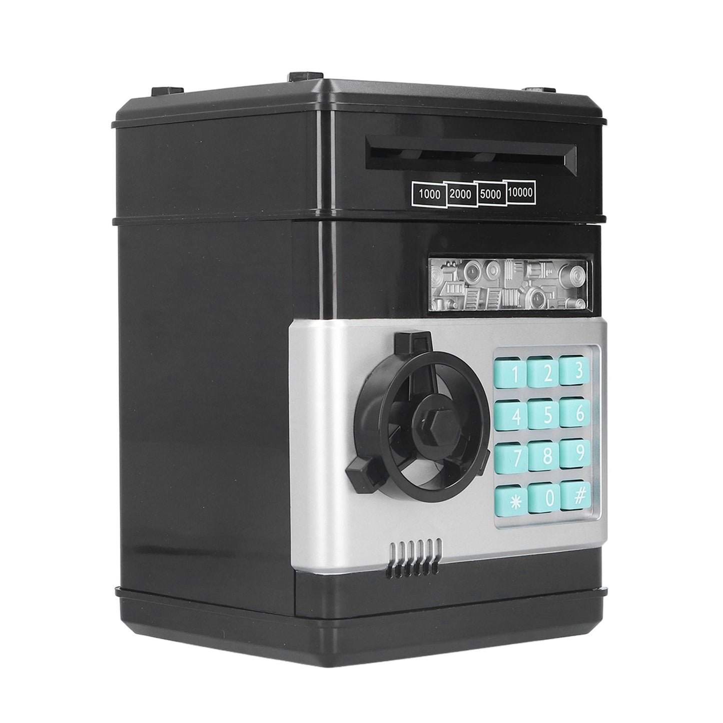 Electronic ATM Saving Box Cash Coins Save Banks Piggy Bank Can Auto Scroll Paper Money