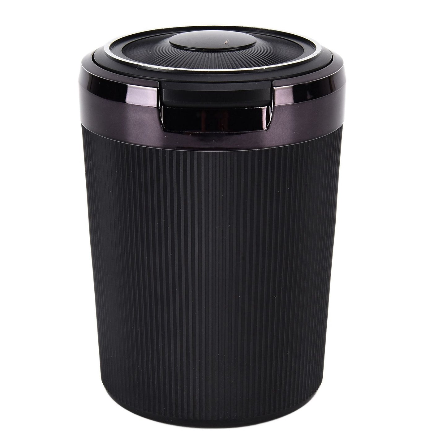 LED Car Ashtray with Lid 3W Portable Automobile Ashtray Car Cigarette Ashtray for Home OfficeBlack
