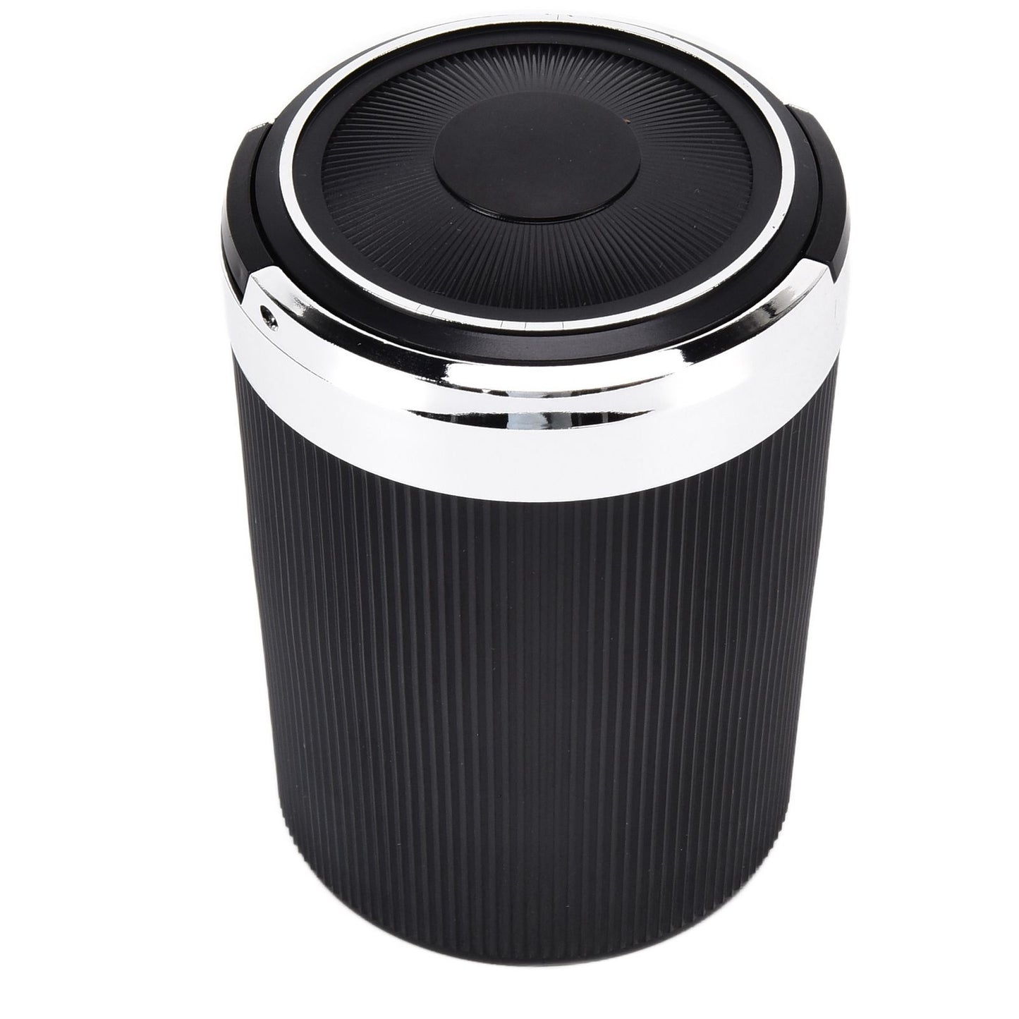 LED Car Ashtray with Lid 3W Portable Automobile Ashtray Car Cigarette Ashtray for Home OfficeSilver