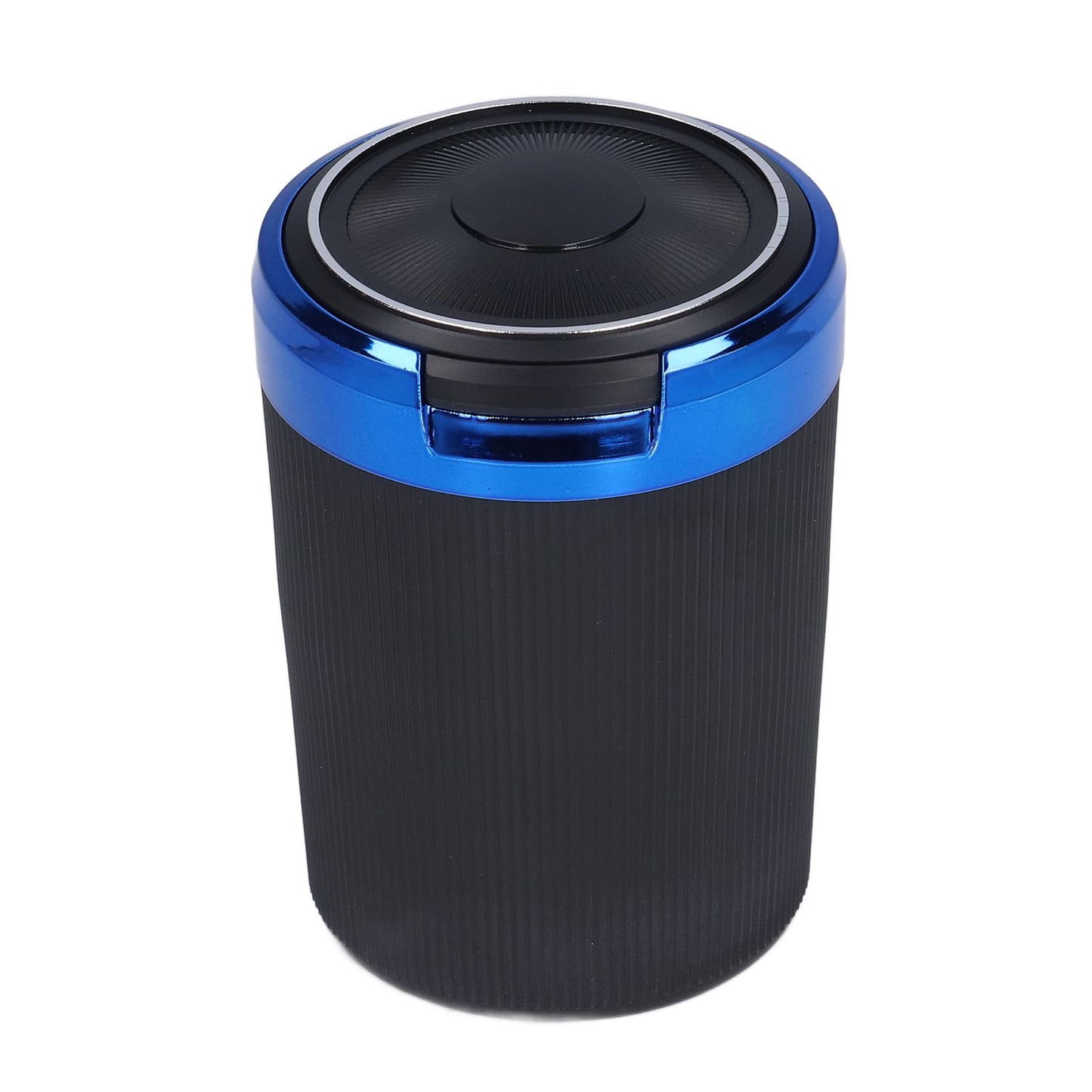 3W Luminous Car Ashtray with LED Light Lid Fireproof Smokeless Cigarette Ashtray for Home OfficeBlue
