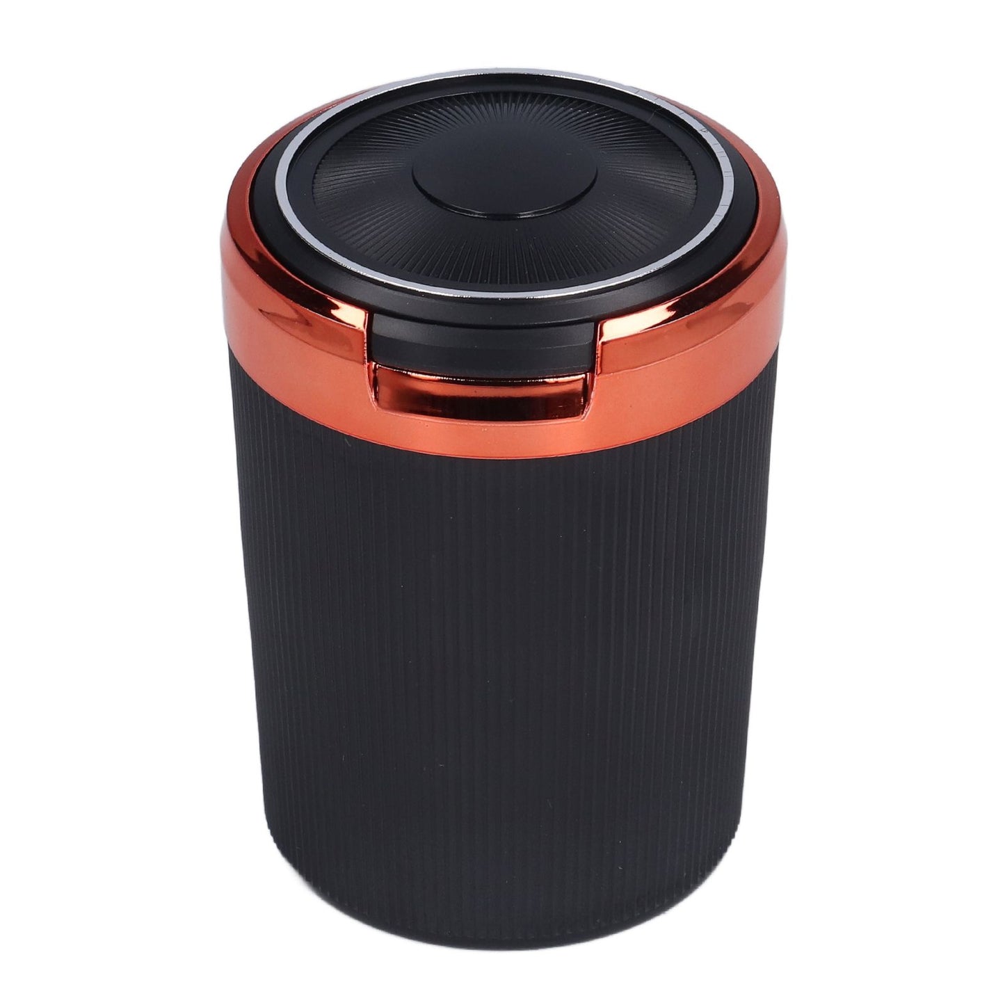 3W Luminous Car Ashtray with LED Light Lid Fireproof Smokeless Cigarette Ashtray for Home OfficeOrange