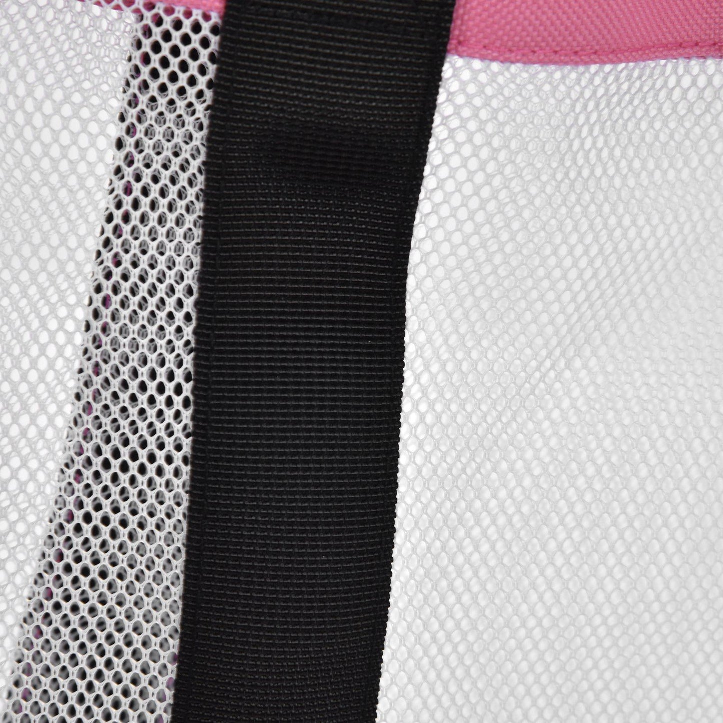 Beach Bags Mesh Cotton Oversized Storage Tote Bags for Beach Picnic Barbecue Camping Pink