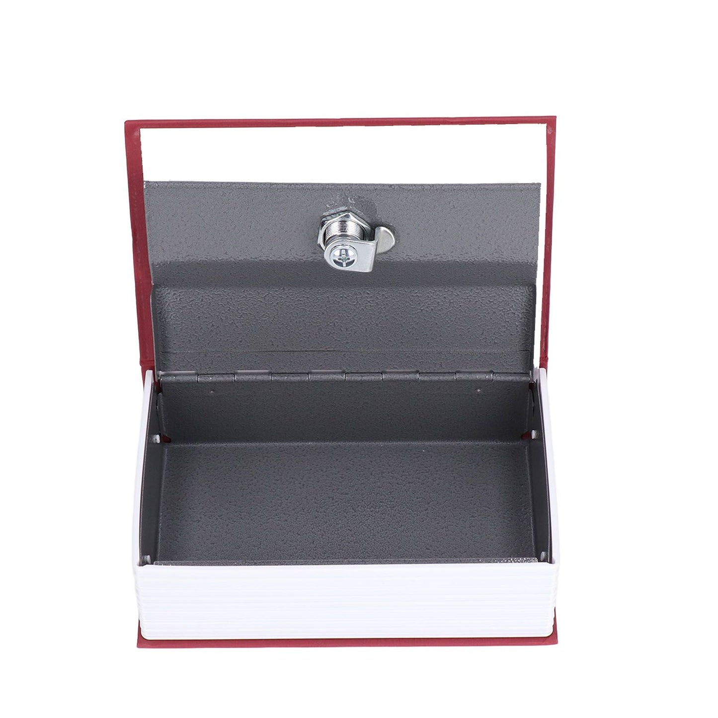 Safe Box Simulation Book Shape Decorative Storage Money Case for Bedroom Living Room OfficeRed