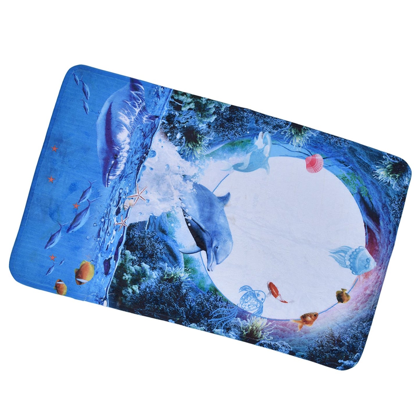 Home Floor Mat Flannel Corridor Carpet Anti Slip Mat Bathroom Kitchen Printed Carpet