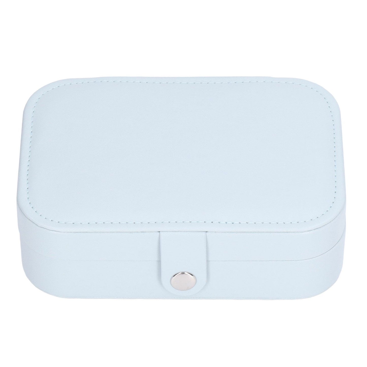 Jewelry Travel Case Large Capacity Durable Leather Simple Style Multifunction Travel Jewelry Box for Rings Earrings