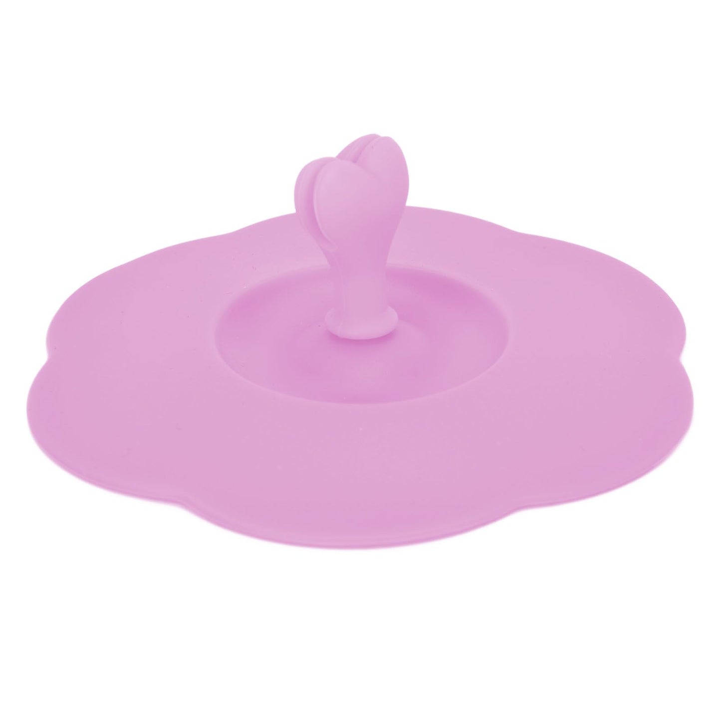 Silicone Lid Dustproof Heat Resistant Hot and Cold Beverage Cup Lid for Kitchen HomePink