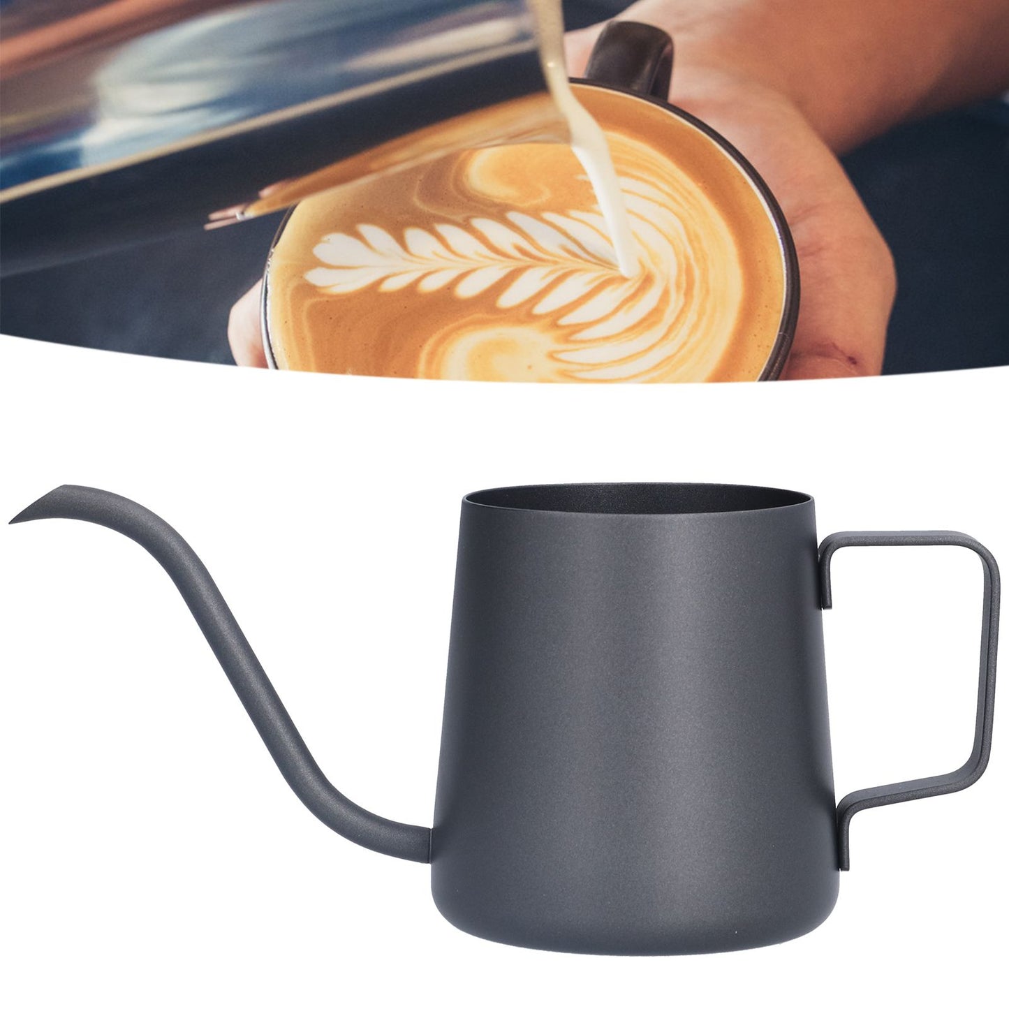 Long Narrow Spout Coffee Pot Food Grade Stainless Steel Gooseneck Tea Kettle for Home Office