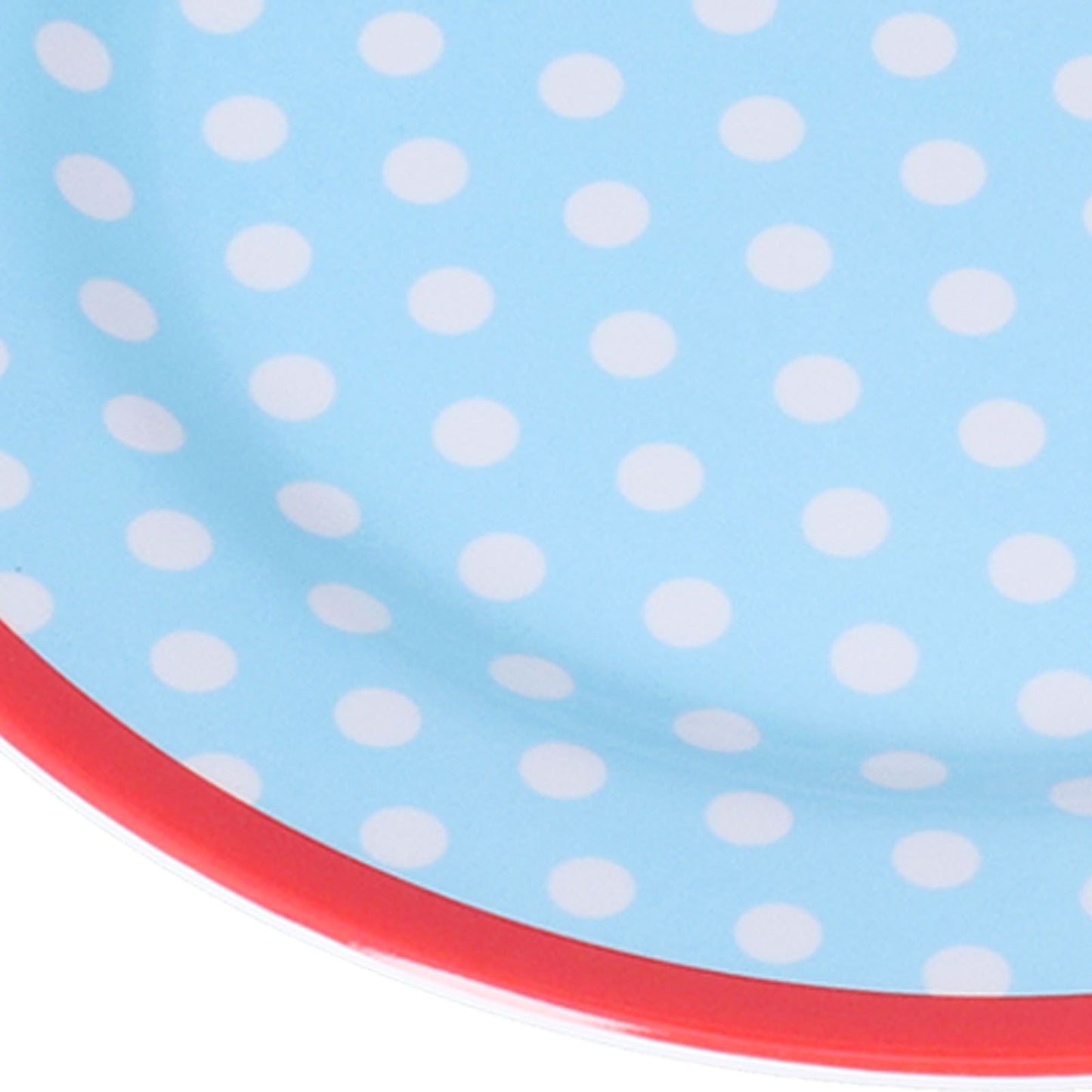 3 Piece Set of Salad Tableware Fruit Snack Plate Bowl and Cup Set Salad TablewareLight Blue Dots