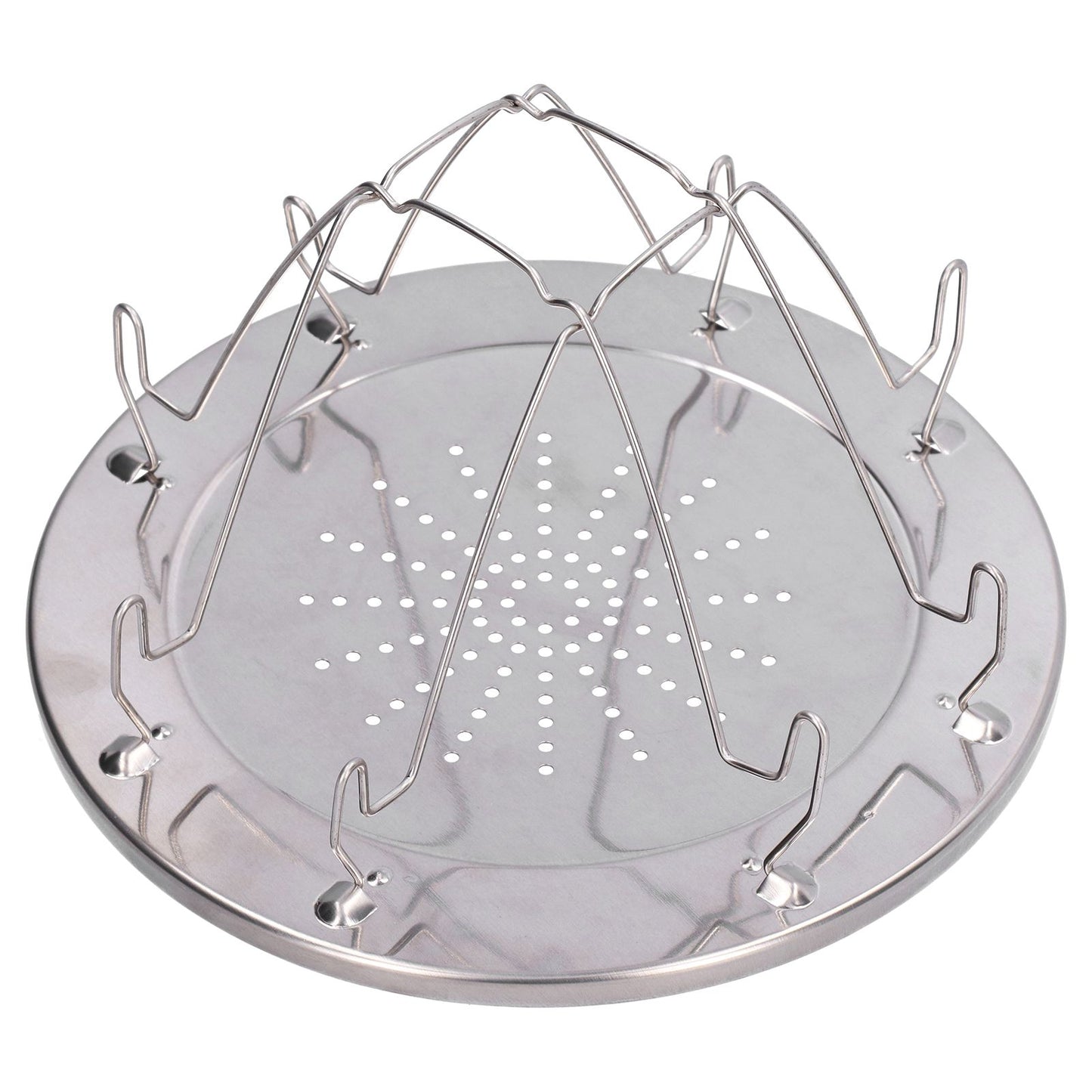 Folding Camp Stove Toaster Stainless Steel Camping Toaster Rack Holder for BBQ Party Outdoor Picnic