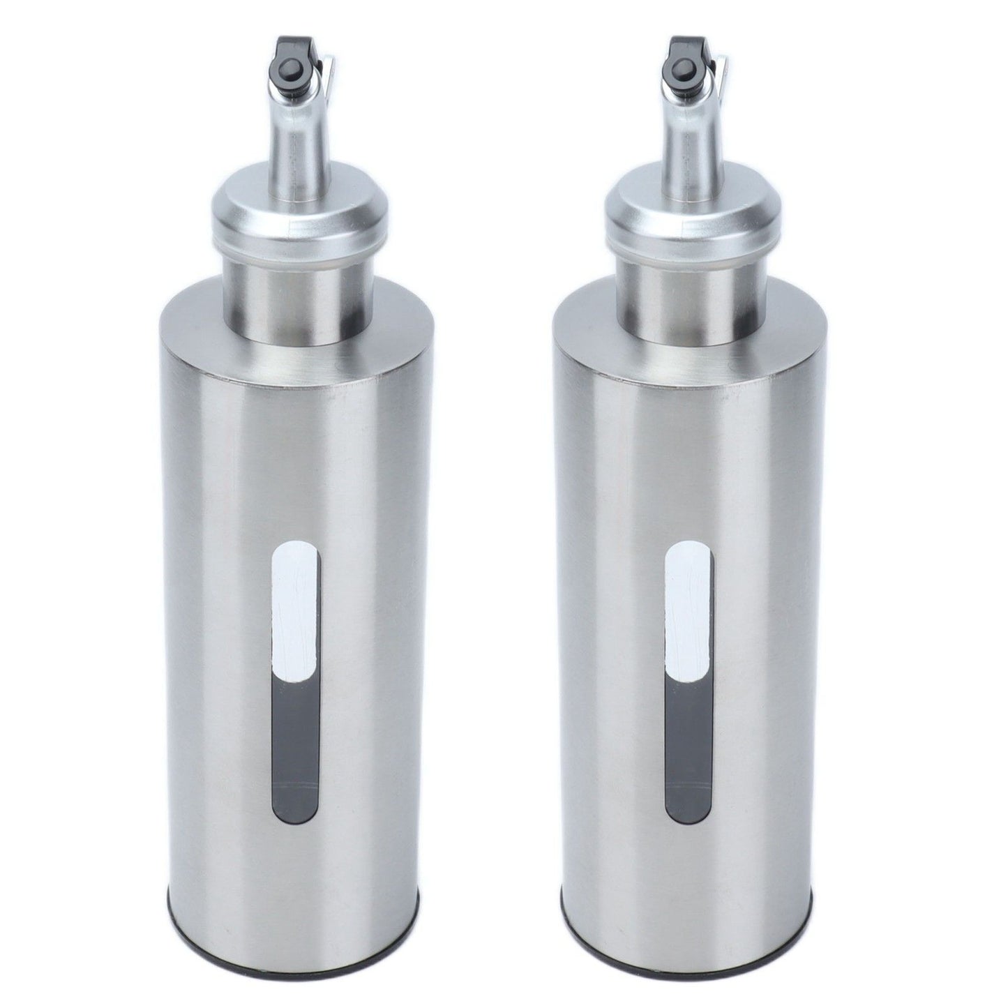 Oil Dispenser Bottle Stainless Steel Easy Refill and Cleaning Modern Olive Oil Dispenser for Vinegar Sauce290ML